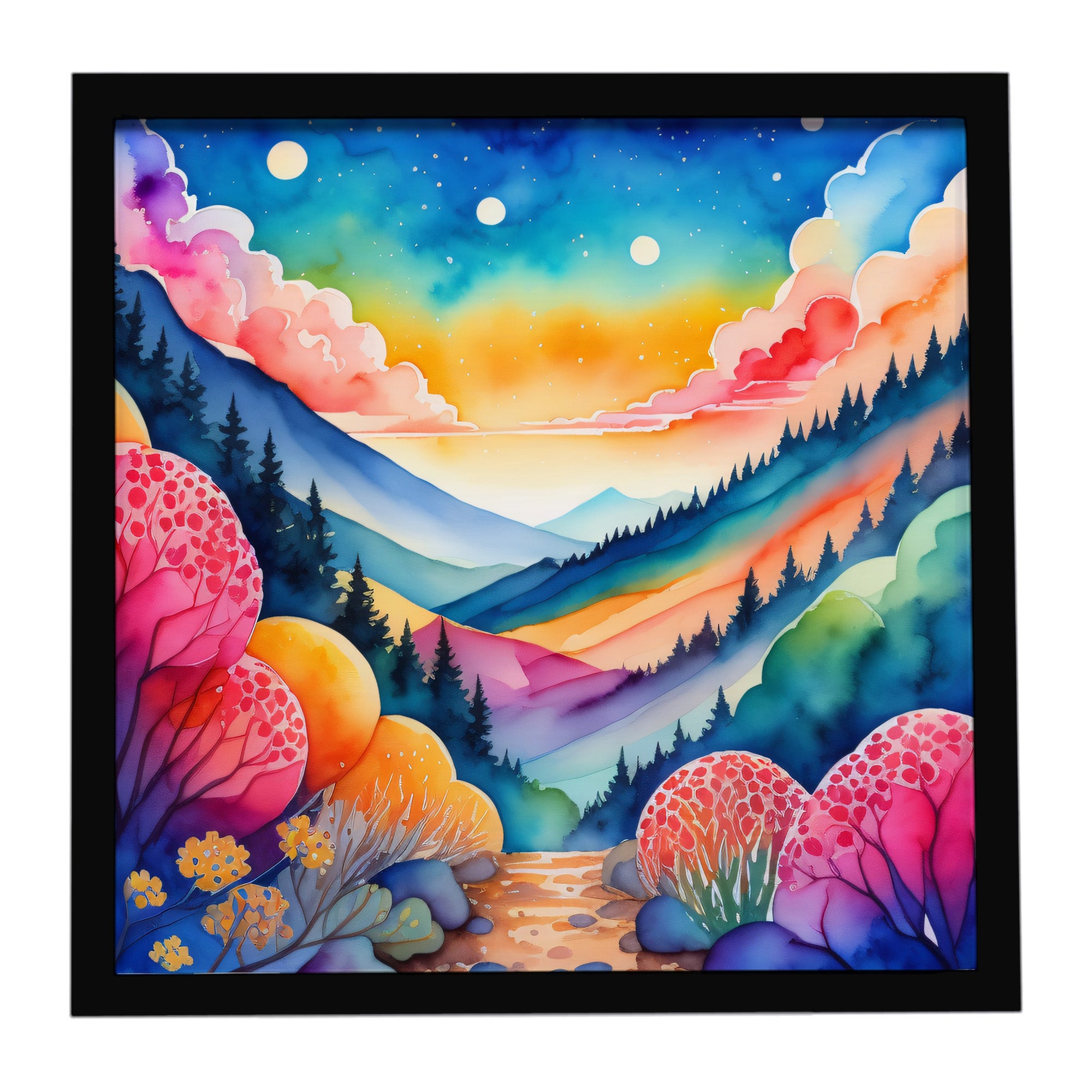 Caroline's Treasures Colorful Brunia Framed Metal Print