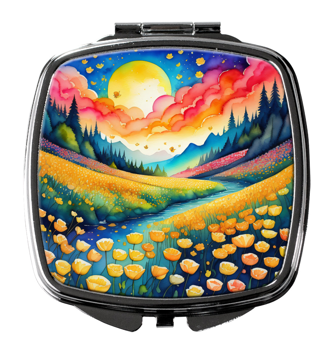 Buy this Colorful Buttercups Compact Mirror