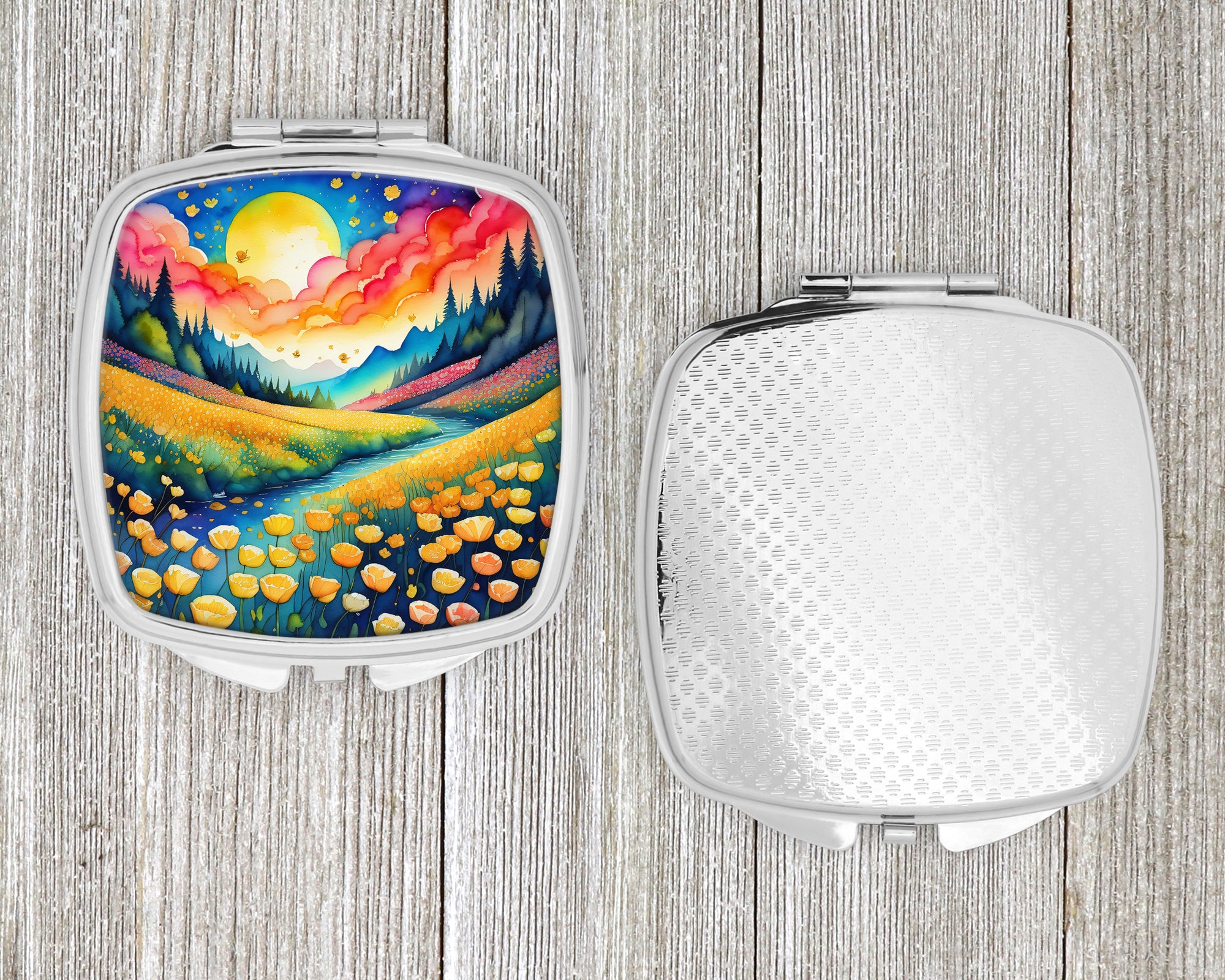 Colorful Buttercups Compact Mirror