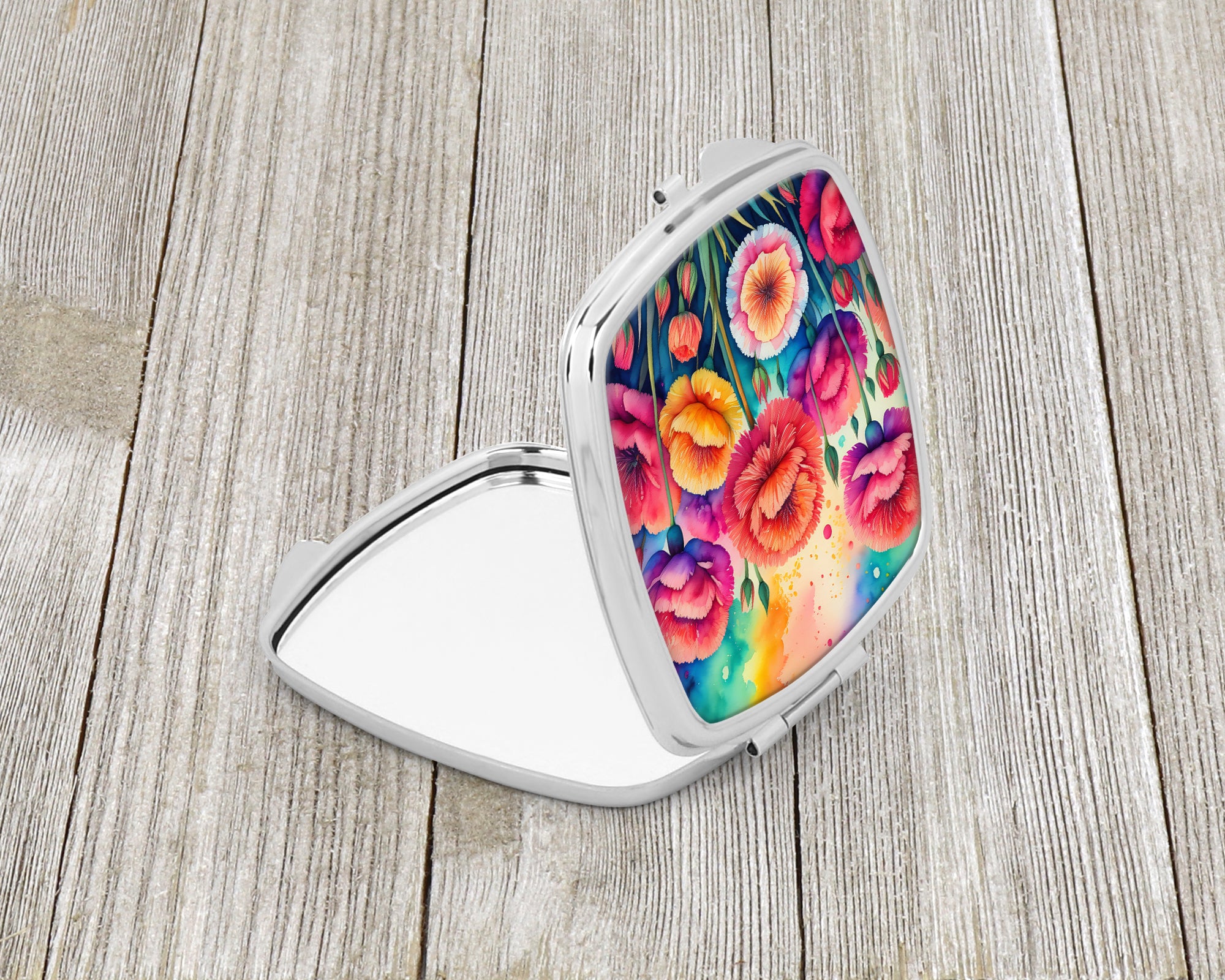 Colorful Carnations Compact Mirror