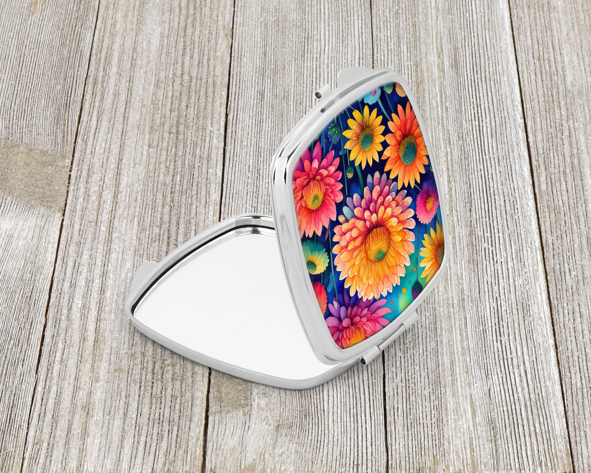 Colorful Chrysanthemums Compact Mirror