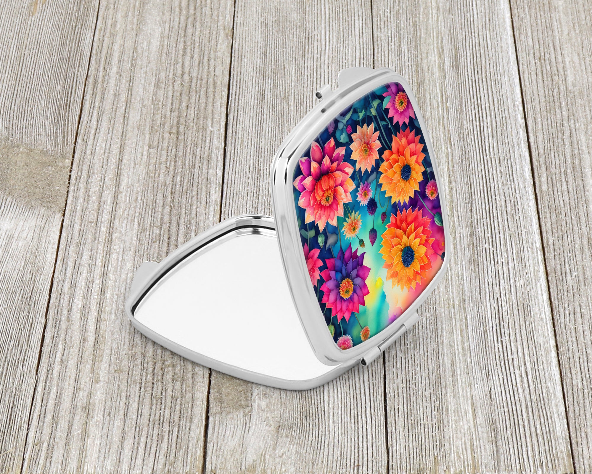 Buy this Colorful Dahlias Compact Mirror