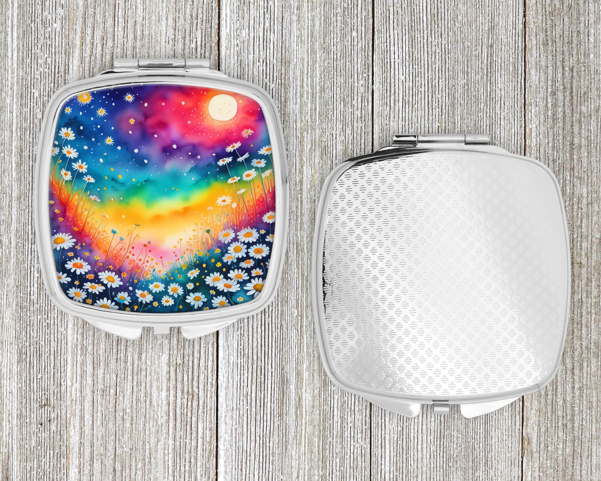 Colorful Daisies Compact Mirror