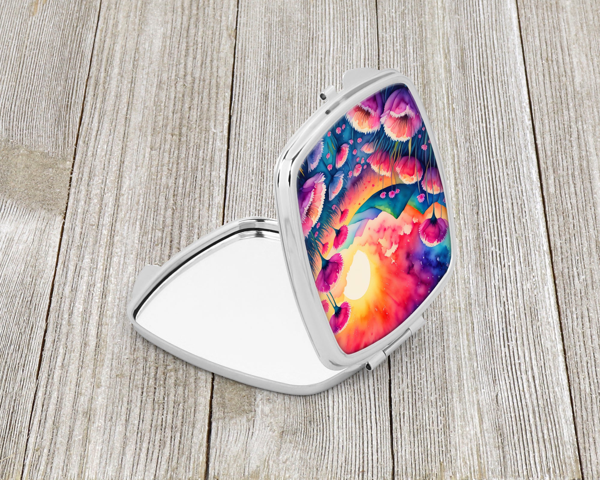 Colorful Dianthus Compact Mirror