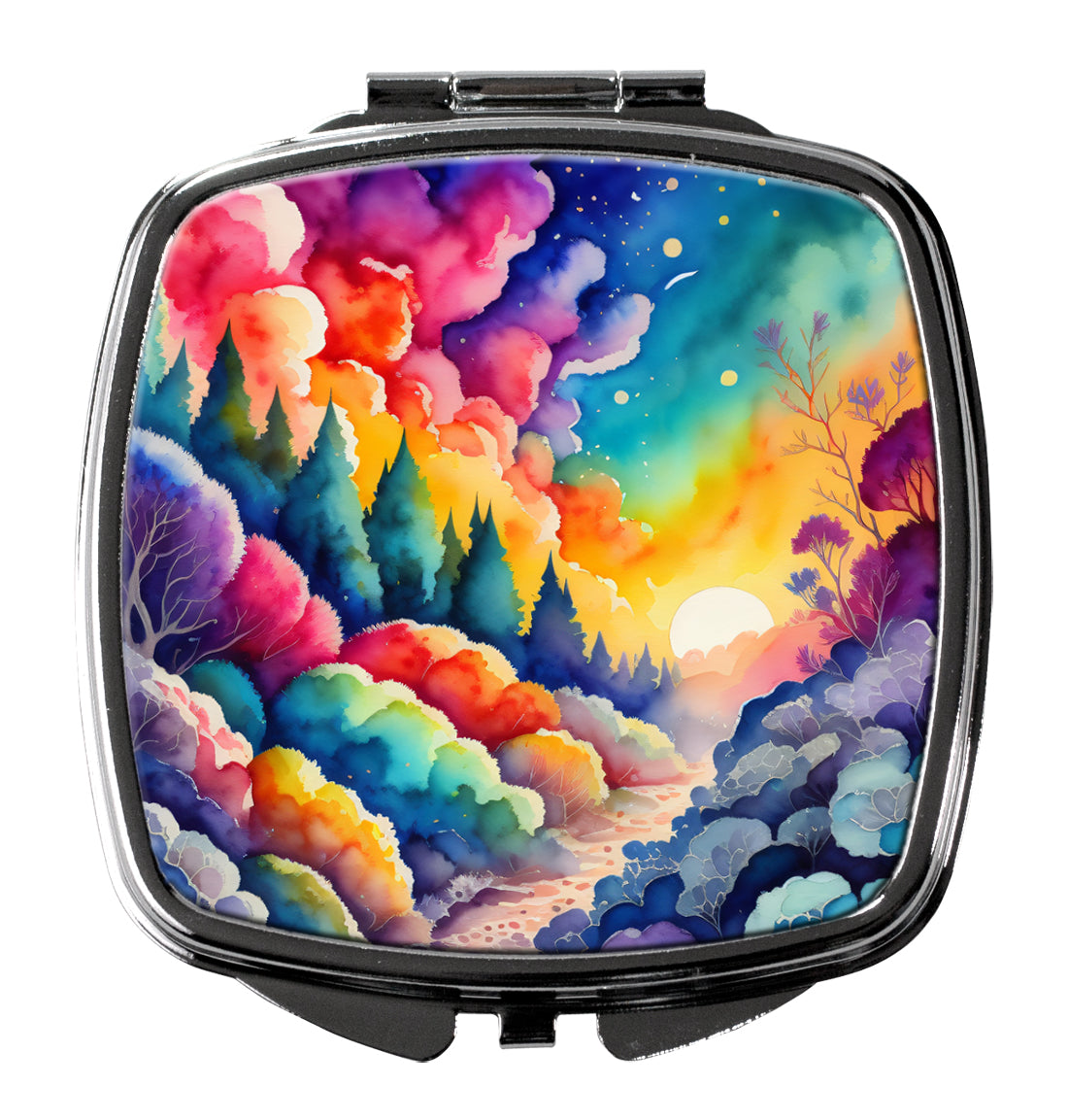 Buy this Colorful Dusty Miller Compact Mirror