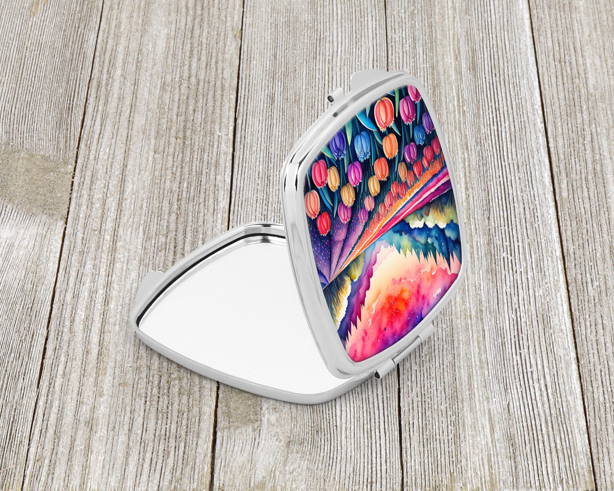 Colorful Hyacinths Compact Mirror
