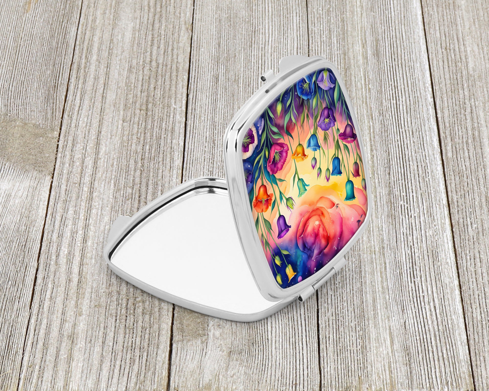 Colorful Lisianthus Compact Mirror