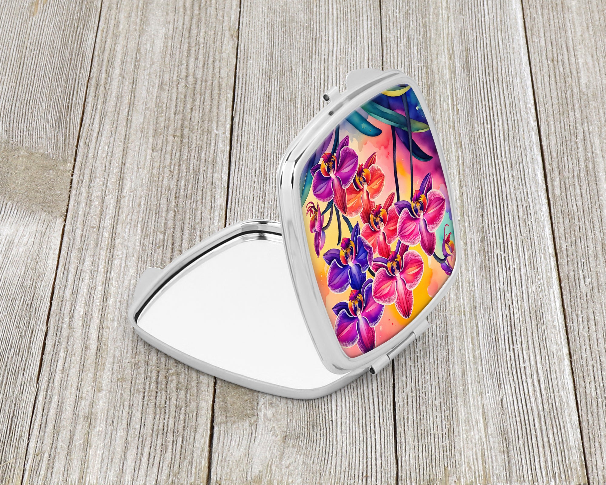 Colorful Orchids Compact Mirror