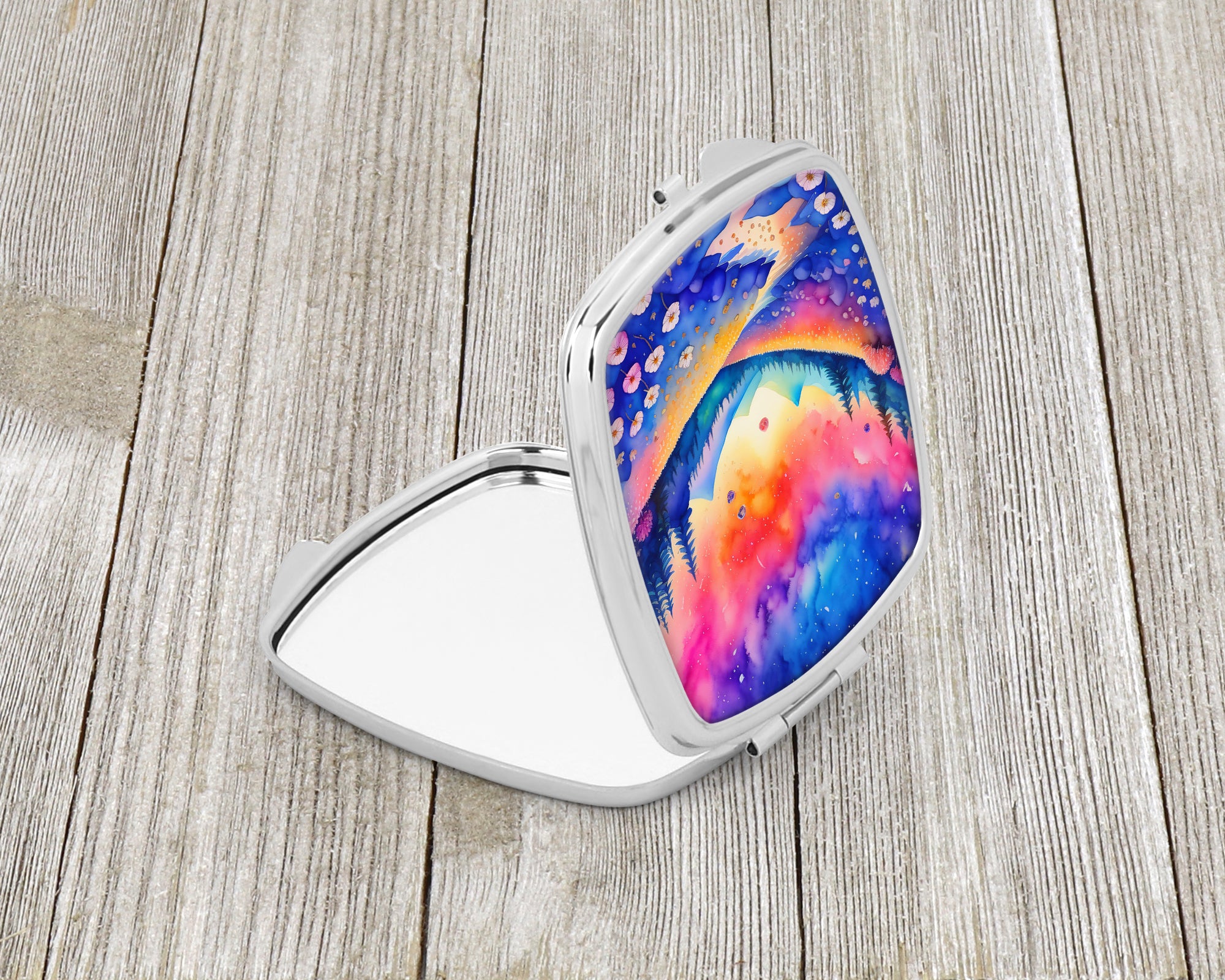 Buy this Colorful Periwinkles Compact Mirror