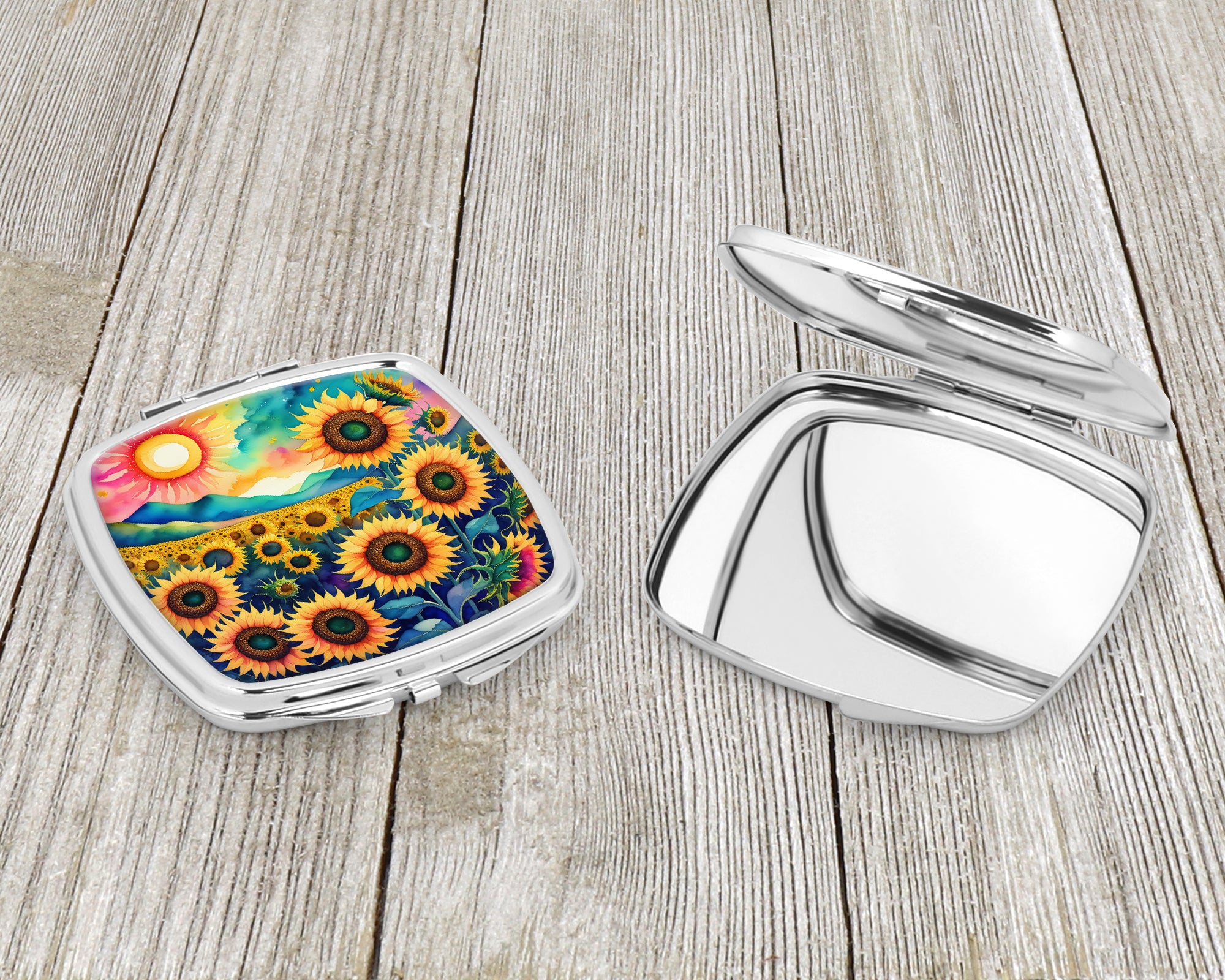 Colorful Sunflowers Compact Mirror
