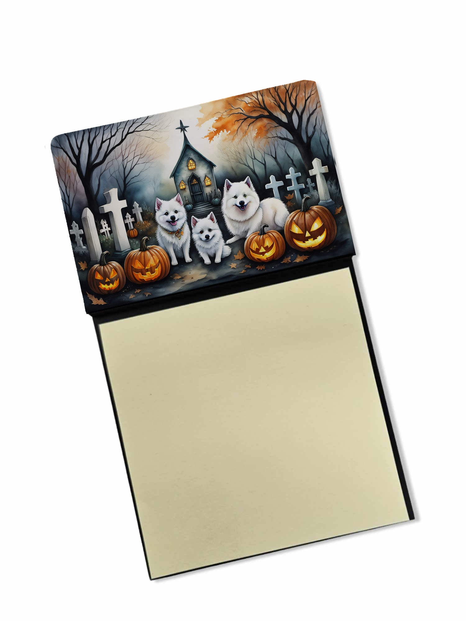 Buy this American Eskimo Spooky Halloween Sticky Note Holder