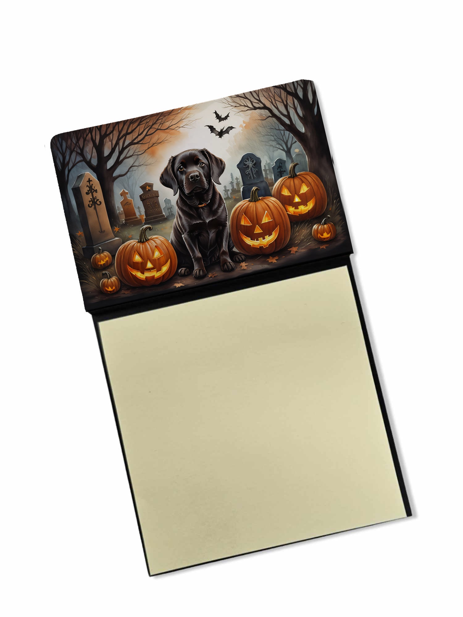 Buy this Chocolate Labrador Retriever Spooky Halloween Sticky Note Holder