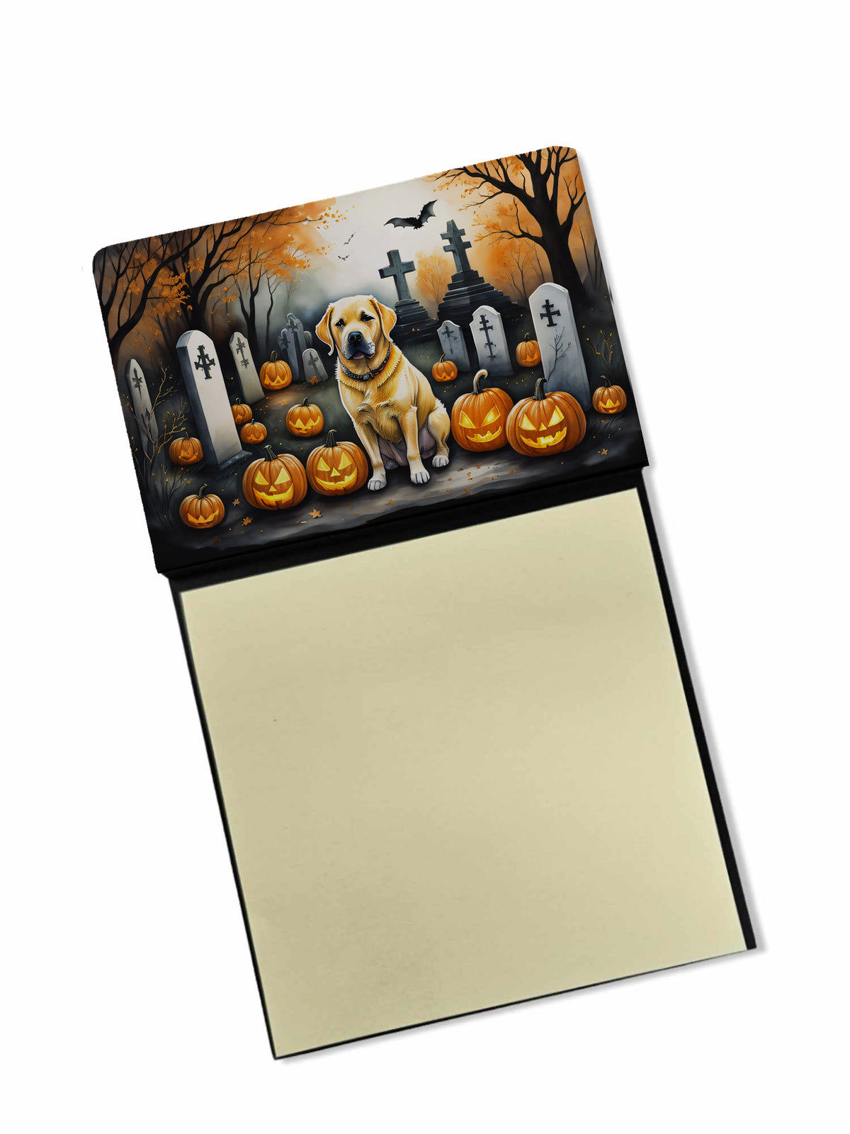 Buy this Yellow Labrador Retriever Spooky Halloween Sticky Note Holder