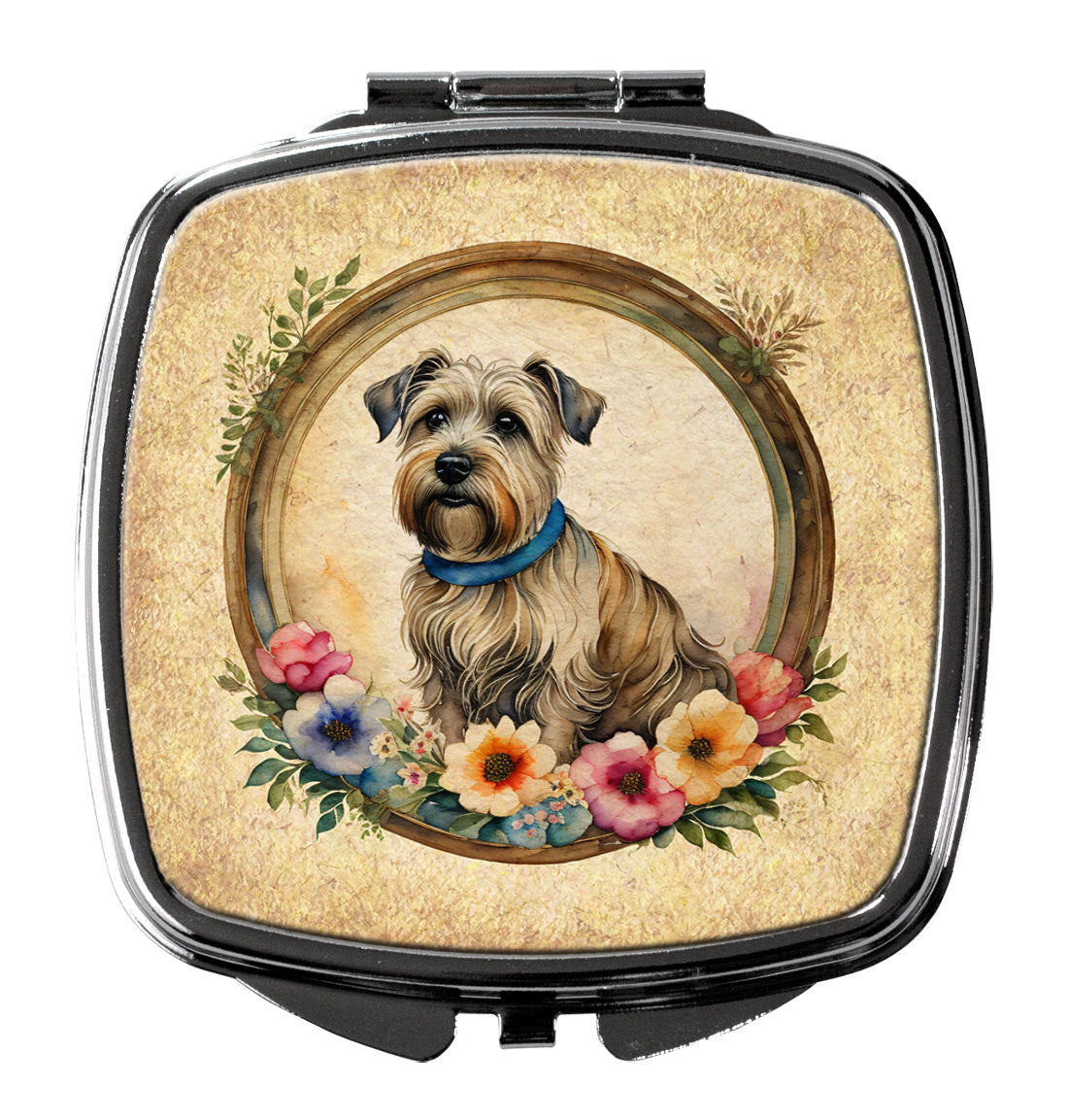 Buy this Glen of Imaal Terrier and Flowers Compact Mirror