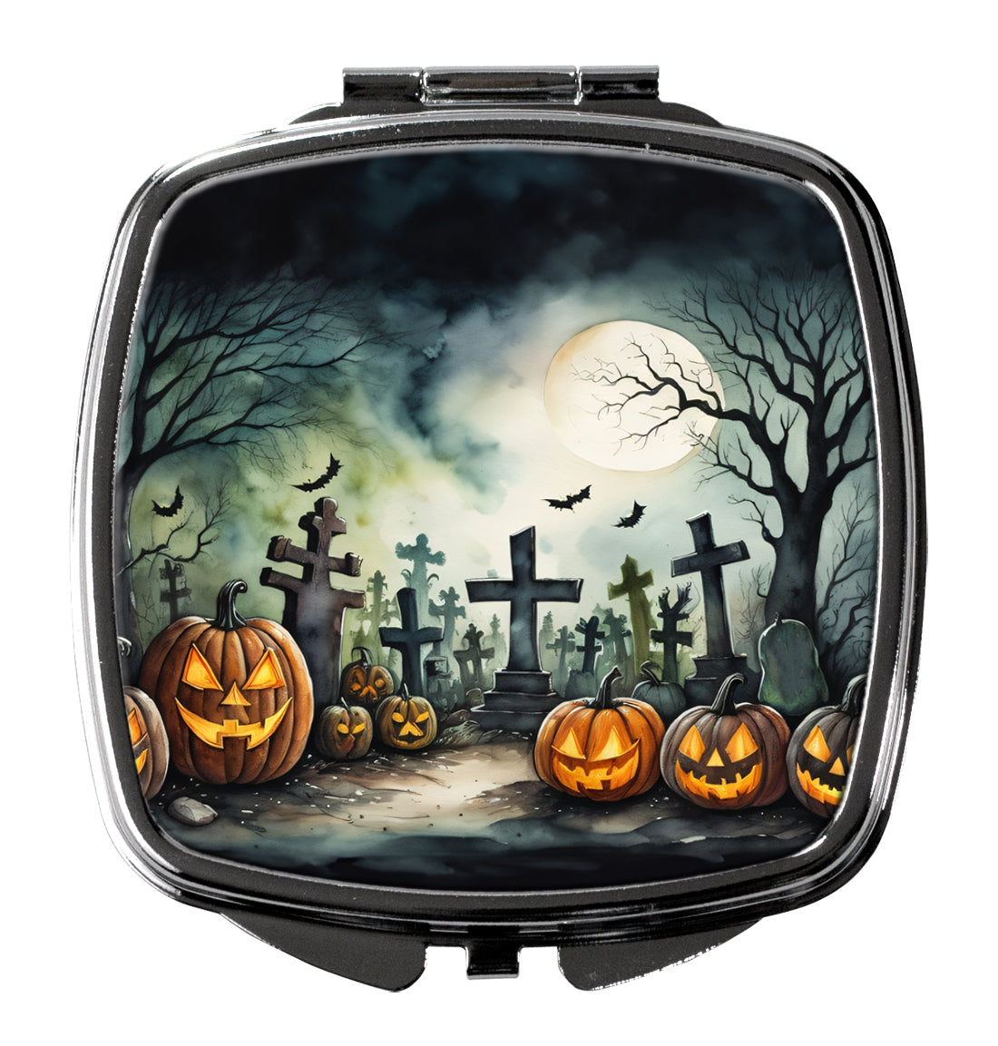 Buy this Graveyard Spooky Halloween Compact Mirror