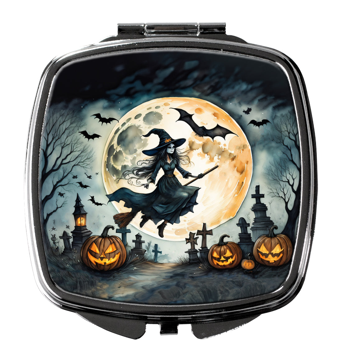 Buy this Flying Witch Spooky Halloween Compact Mirror
