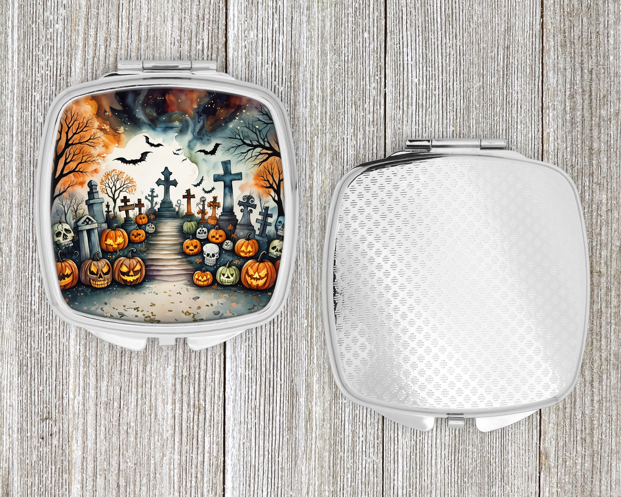 Day of the Dead Spooky Halloween Compact Mirror