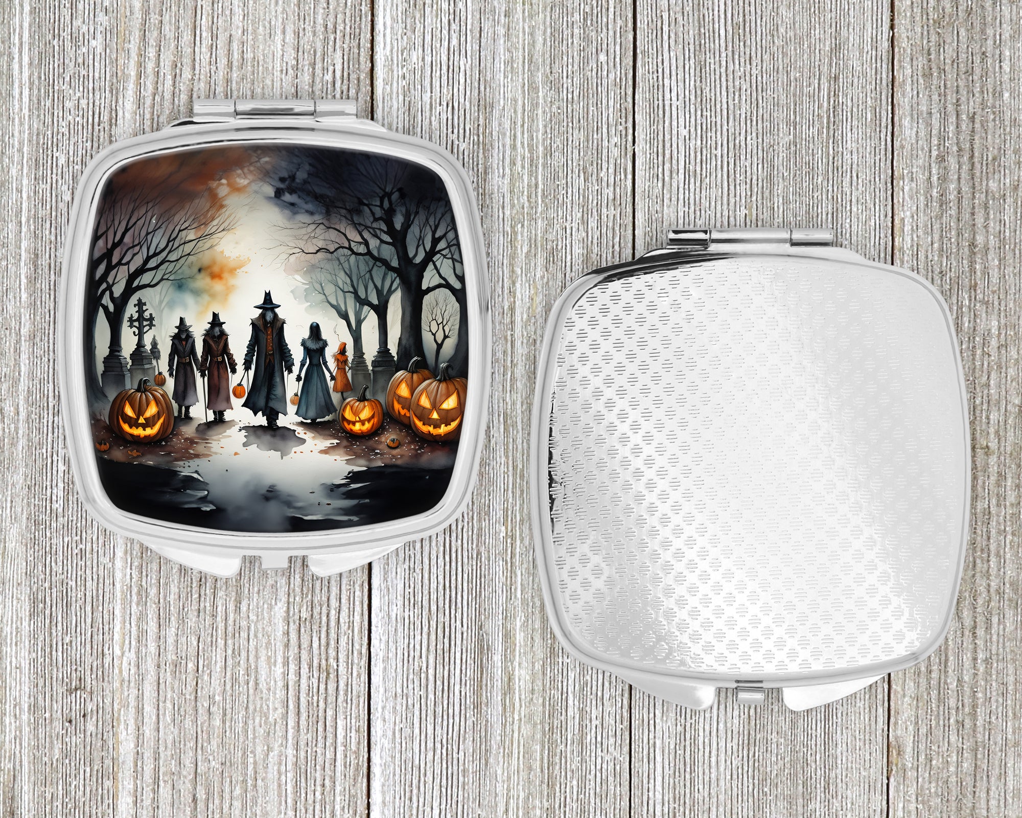 Vampires Spooky Halloween Compact Mirror