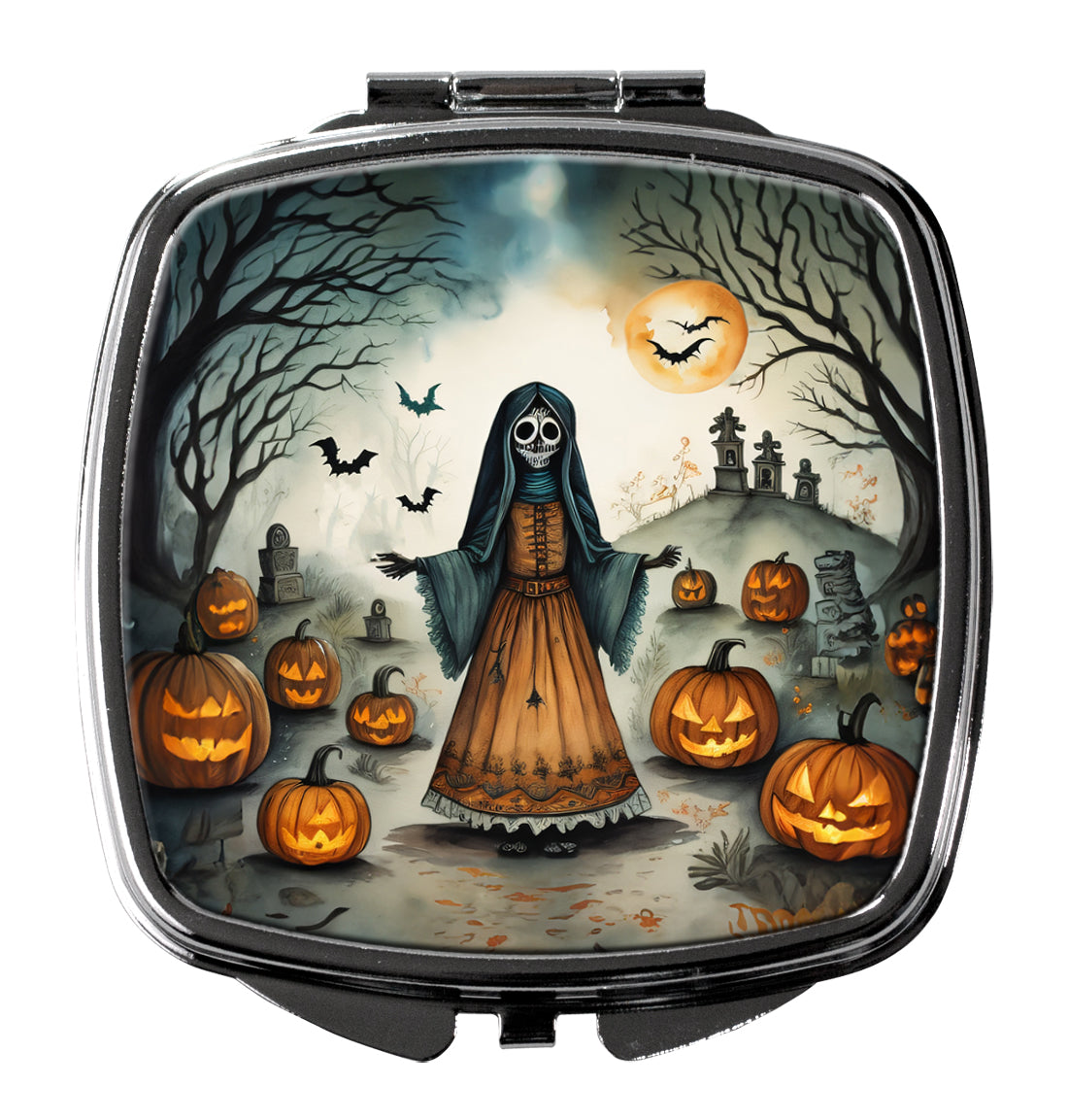 Buy this La Llorona Skeleton Spooky Halloween Compact Mirror