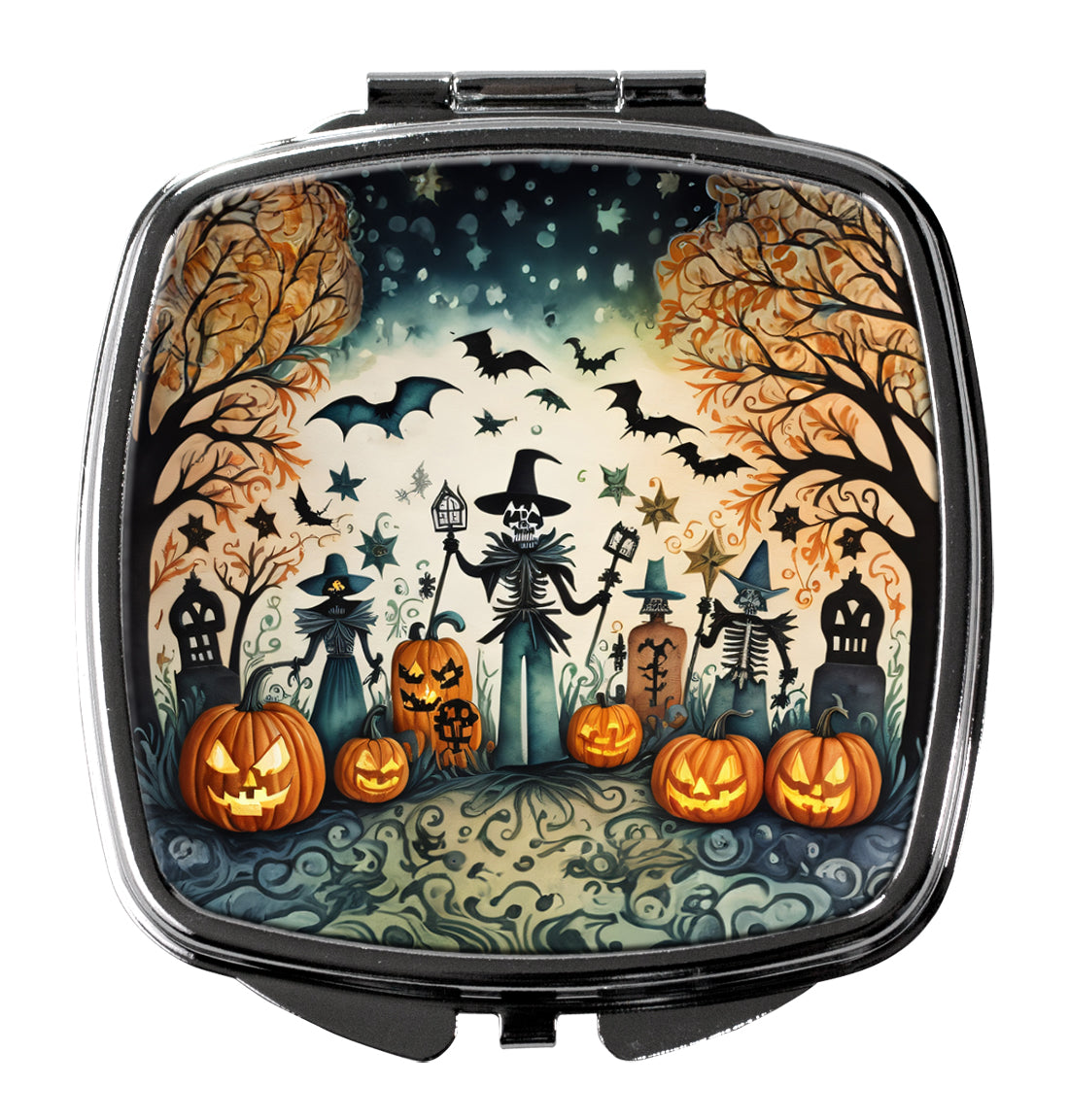 Buy this Papel Picado Skeletons Spooky Halloween Compact Mirror