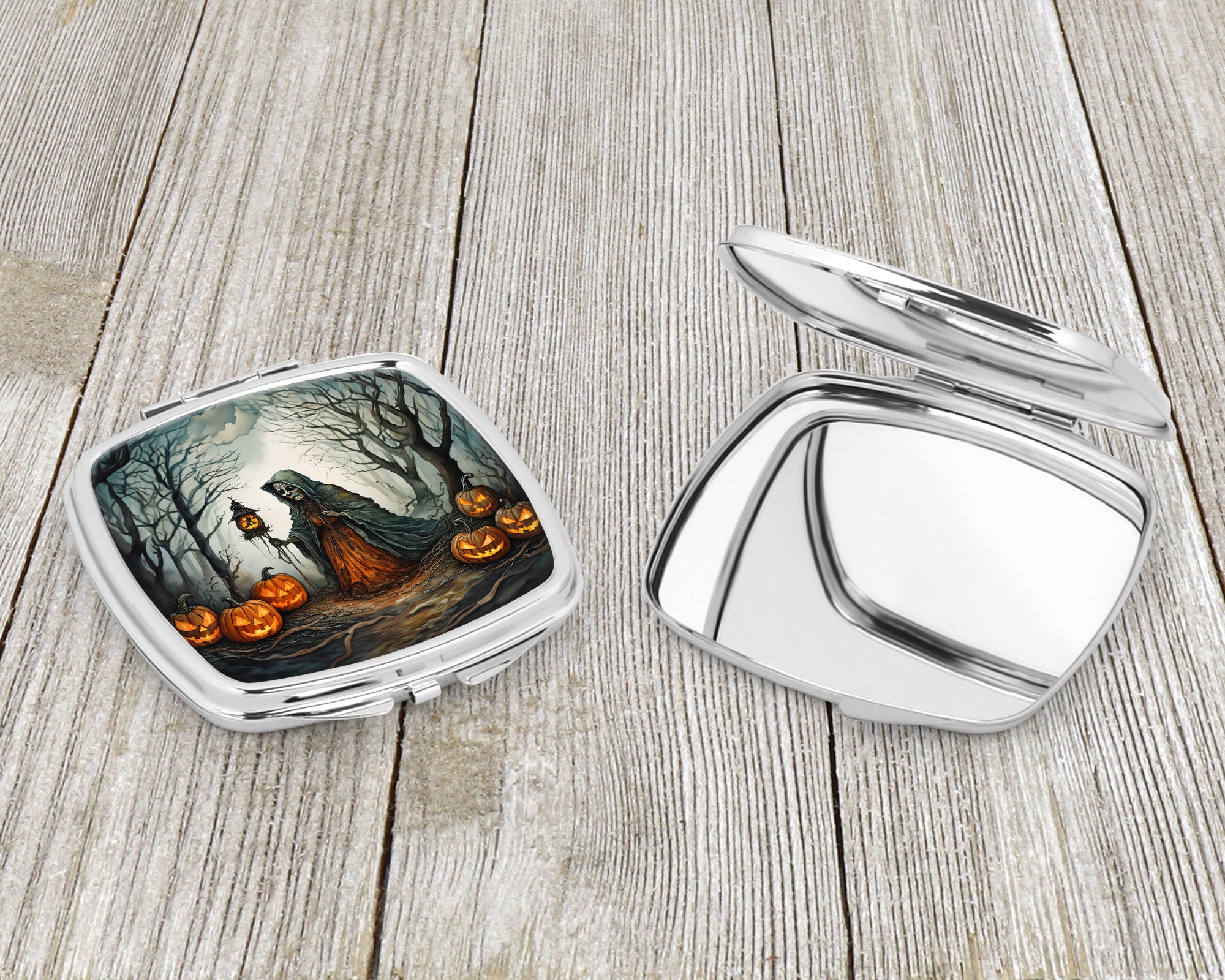 The Weeping Woman Spooky Halloween Compact Mirror