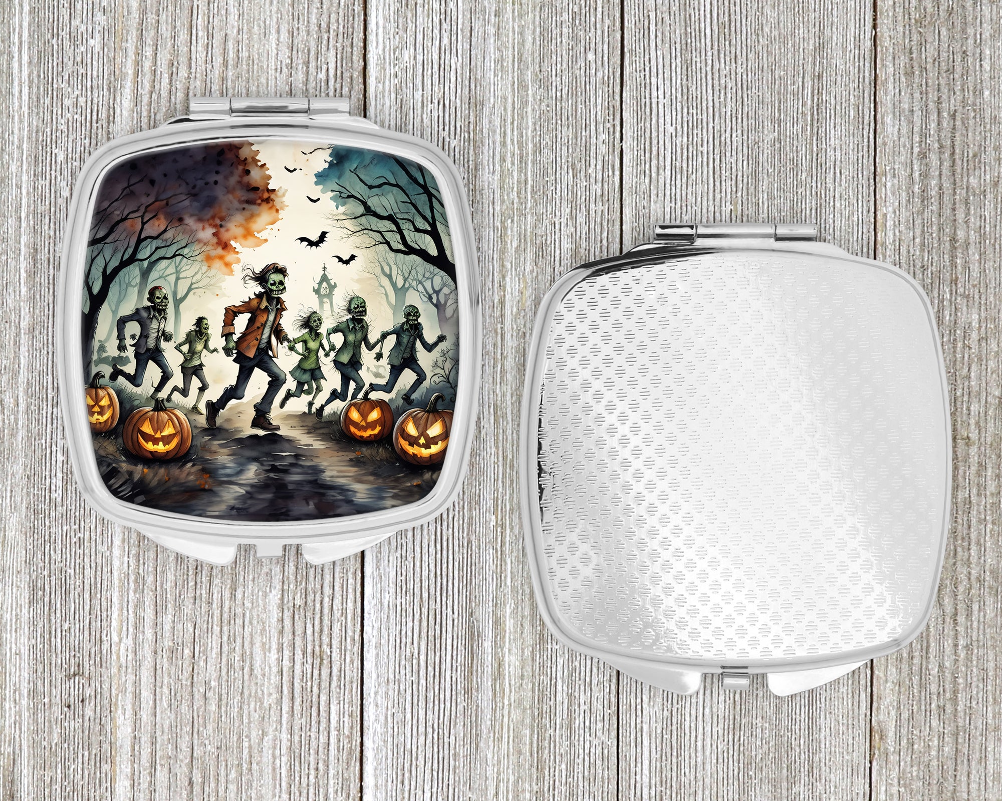 Zombies Spooky Halloween Compact Mirror