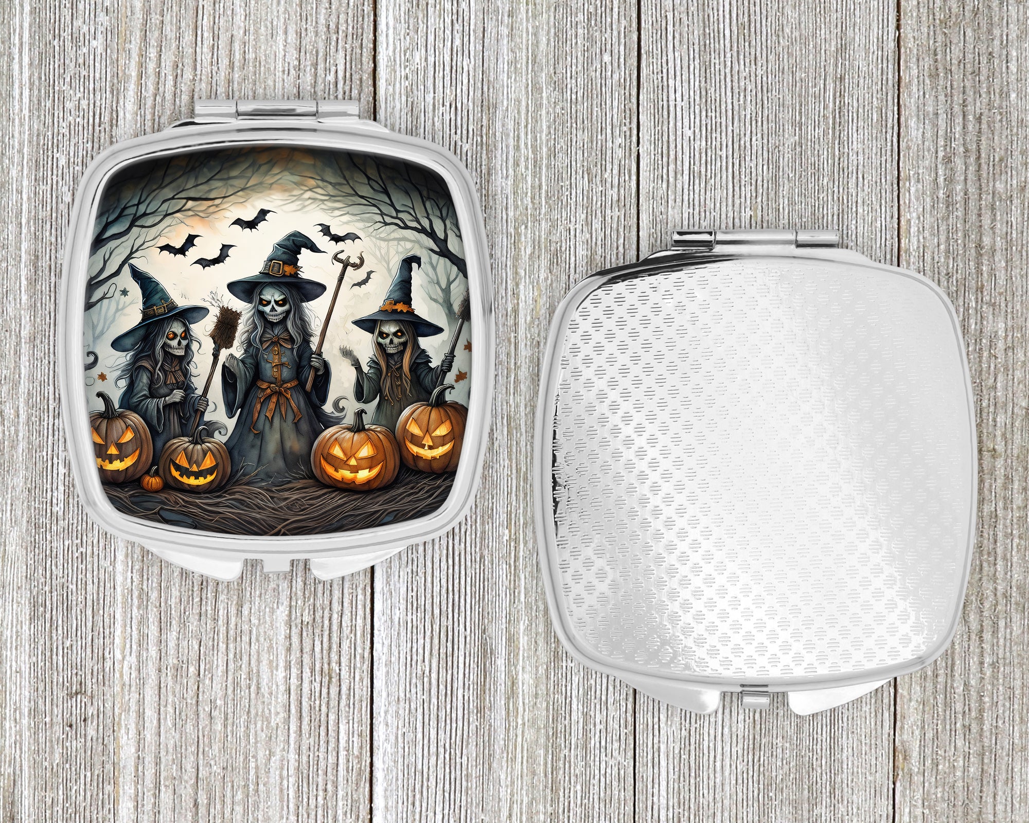 Witches Spooky Halloween Compact Mirror