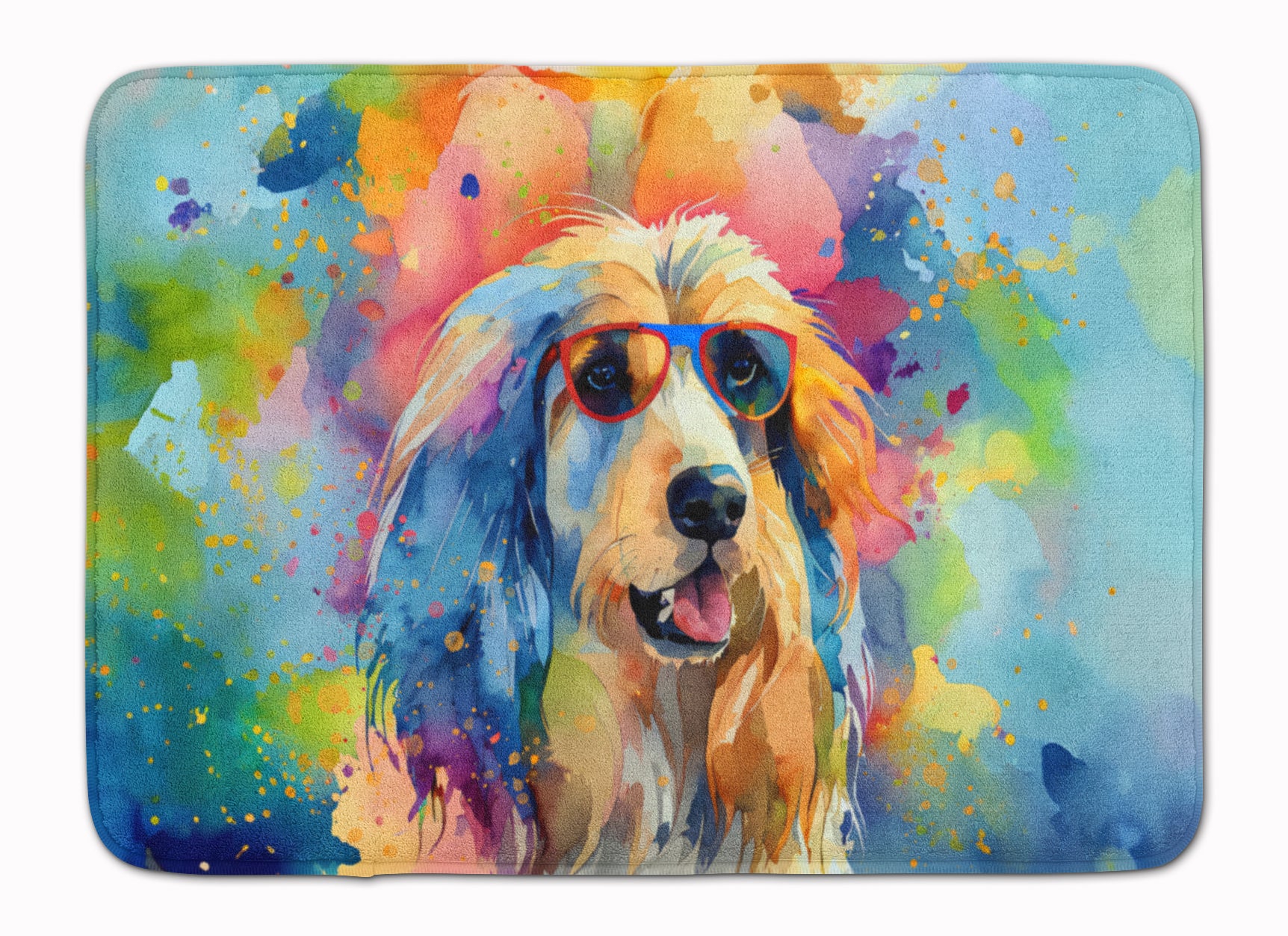 Buy this Afghan Hound Hippie Dawg Memory Foam Kitchen Mat
