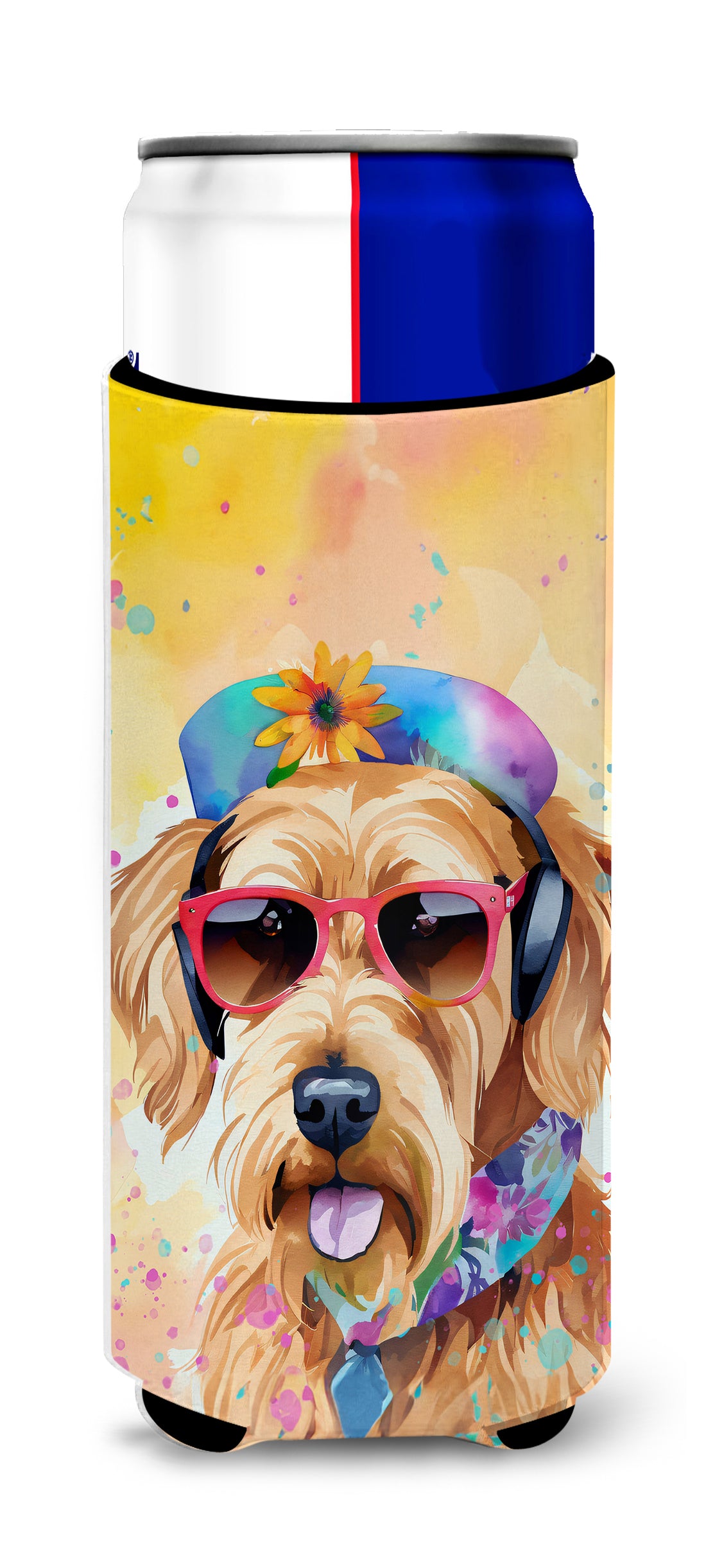 Buy this Airedale Terrier Hippie Dawg Hugger for Ultra Slim Cans