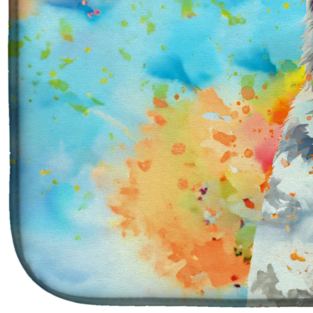 Caroline's Treasures Alaskan Malamute Hippie Dawg Dish Drying Mat