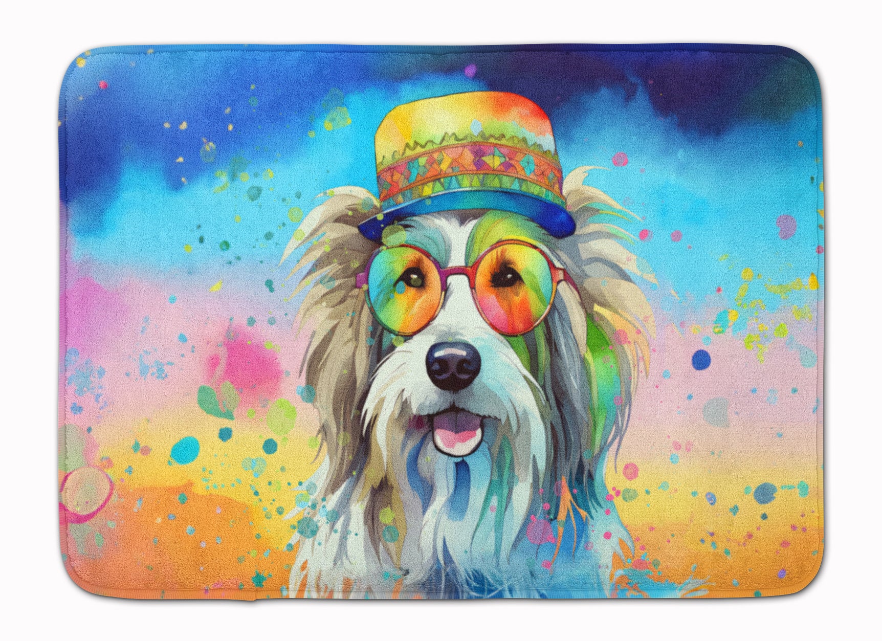 Buy this Bearded Collie Hippie Dawg Memory Foam Kitchen Mat