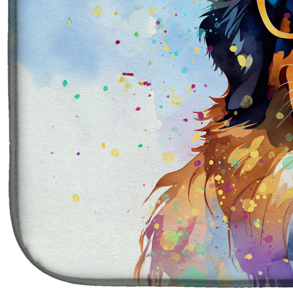 Caroline's Treasures Bernese Mountain Dog Hippie Dawg Dish Drying Mat