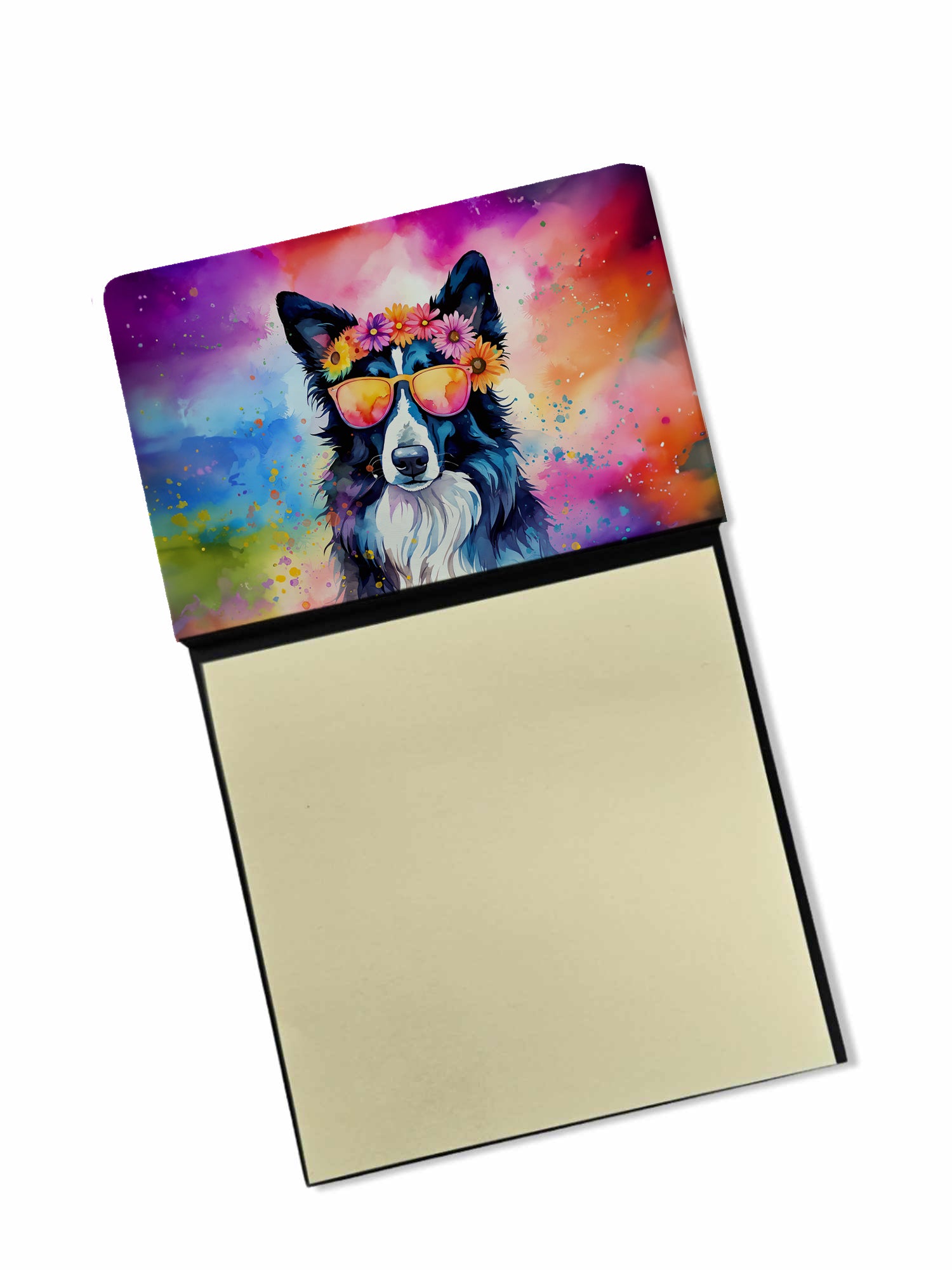 Buy this Border Collie Hippie Dawg Sticky Note Holder
