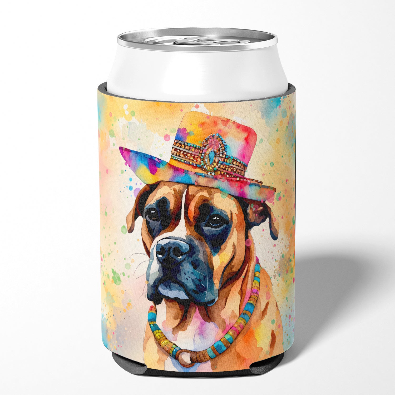 Buy this Boxer Hippie Dawg Can or Bottle Hugger