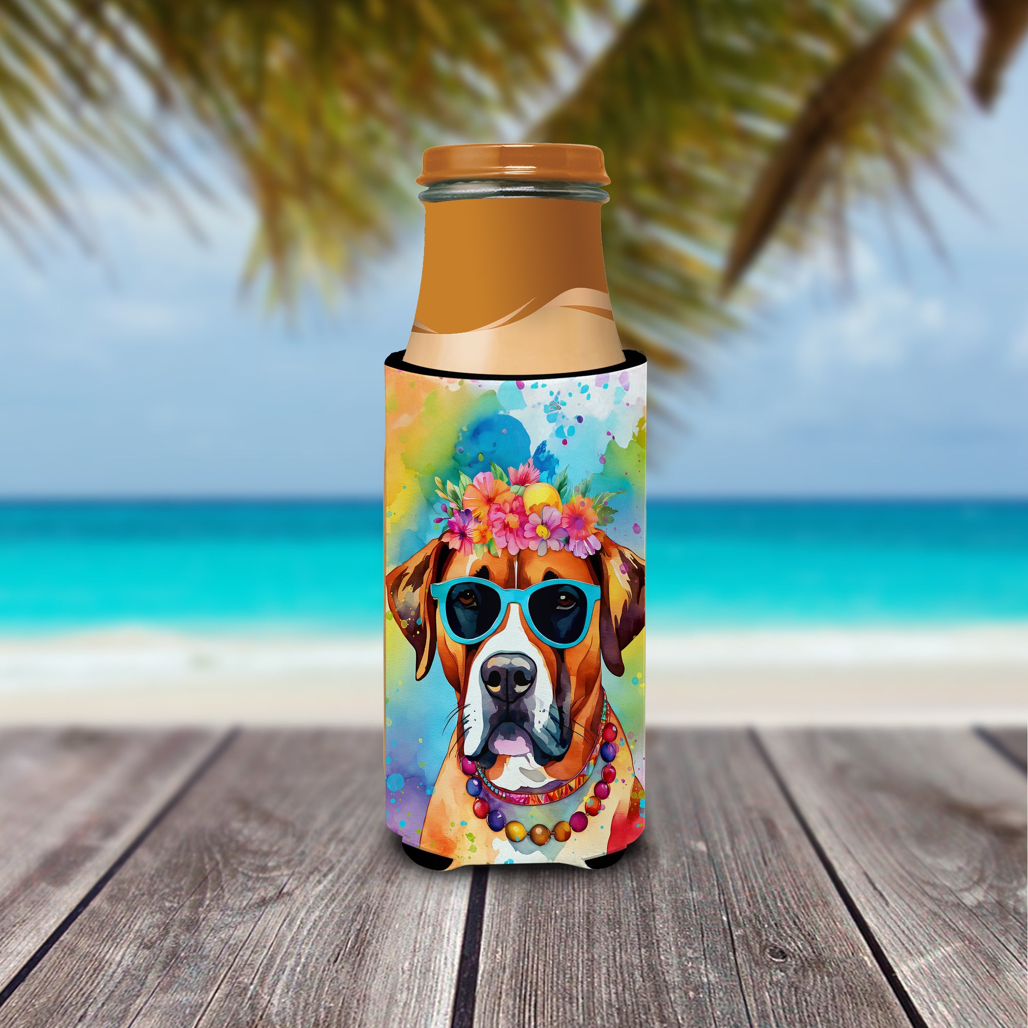 Boxer Hippie Dawg Hugger for Ultra Slim Cans