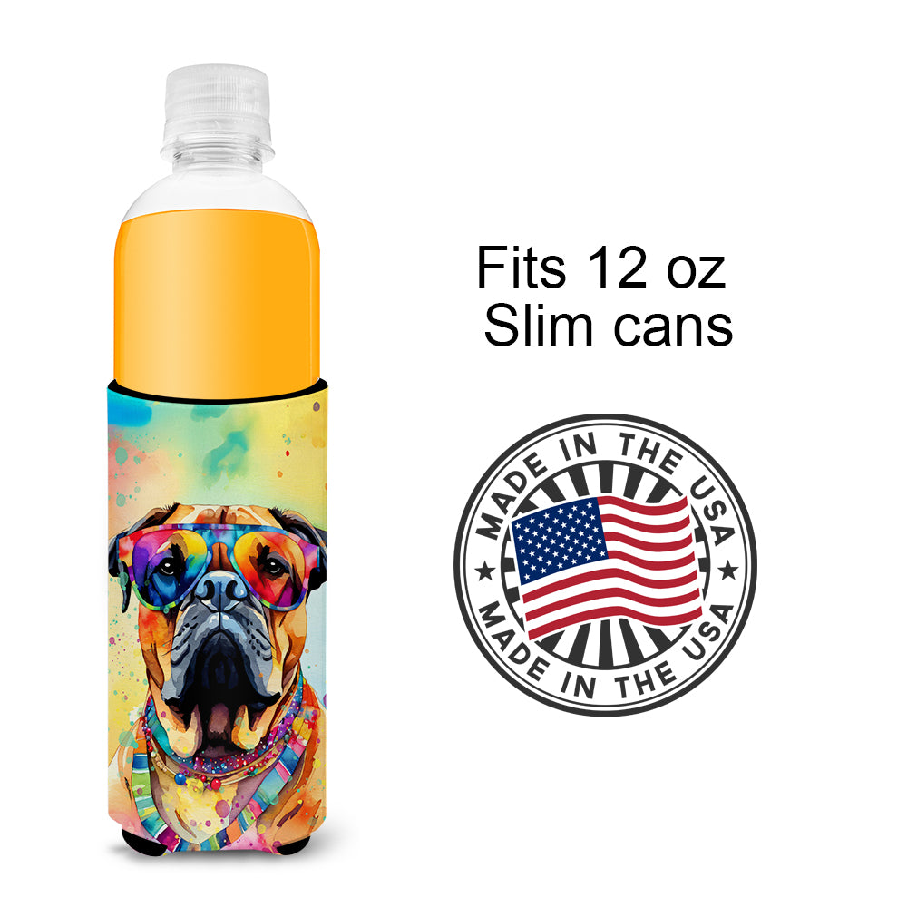Bullmastiff Hippie Dawg Hugger for Ultra Slim Cans