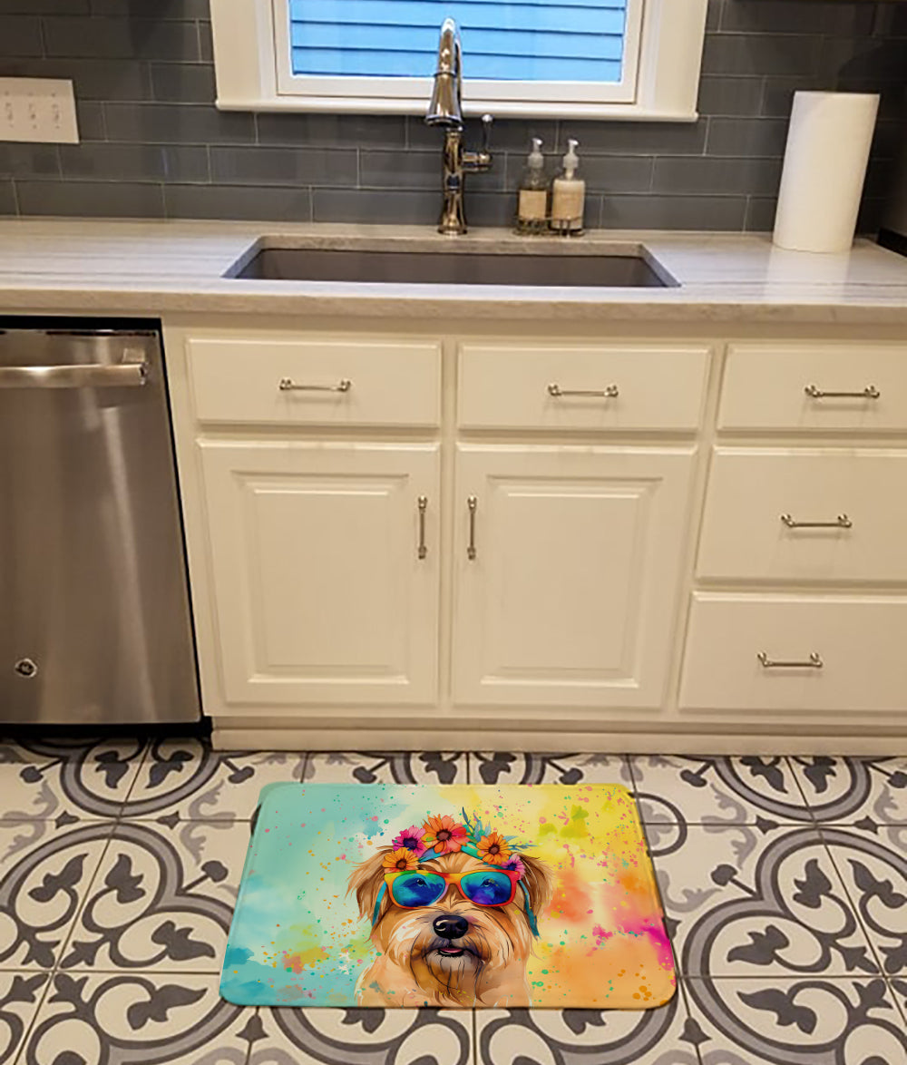 Cairn Terrier Hippie Dawg Memory Foam Kitchen Mat