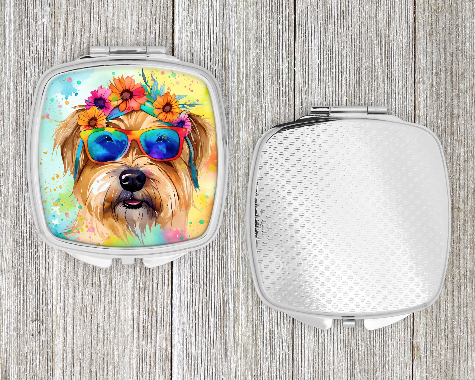Cairn Terrier Hippie Dawg Compact Mirror