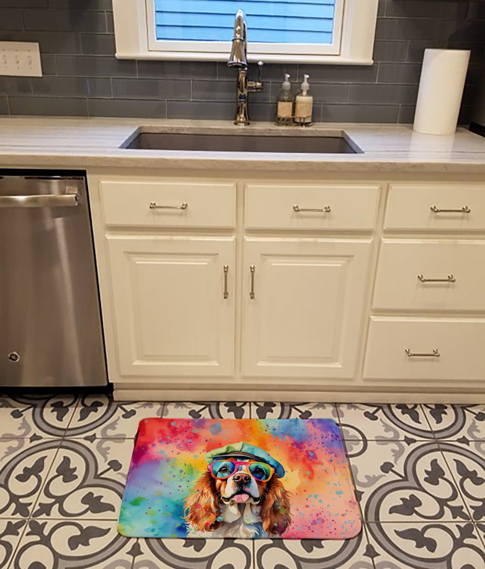 Buy this Cavalier Spaniel Hippie Dawg Memory Foam Kitchen Mat
