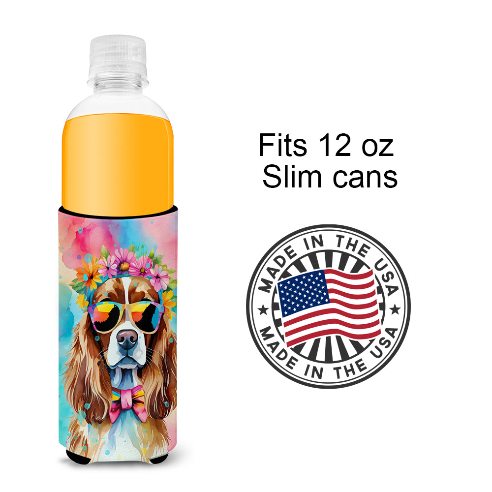 Cavalier Spaniel Hippie Dawg Hugger for Ultra Slim Cans