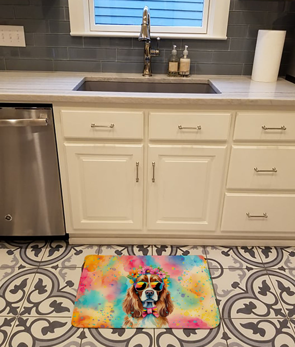 Cavalier Spaniel Hippie Dawg Memory Foam Kitchen Mat