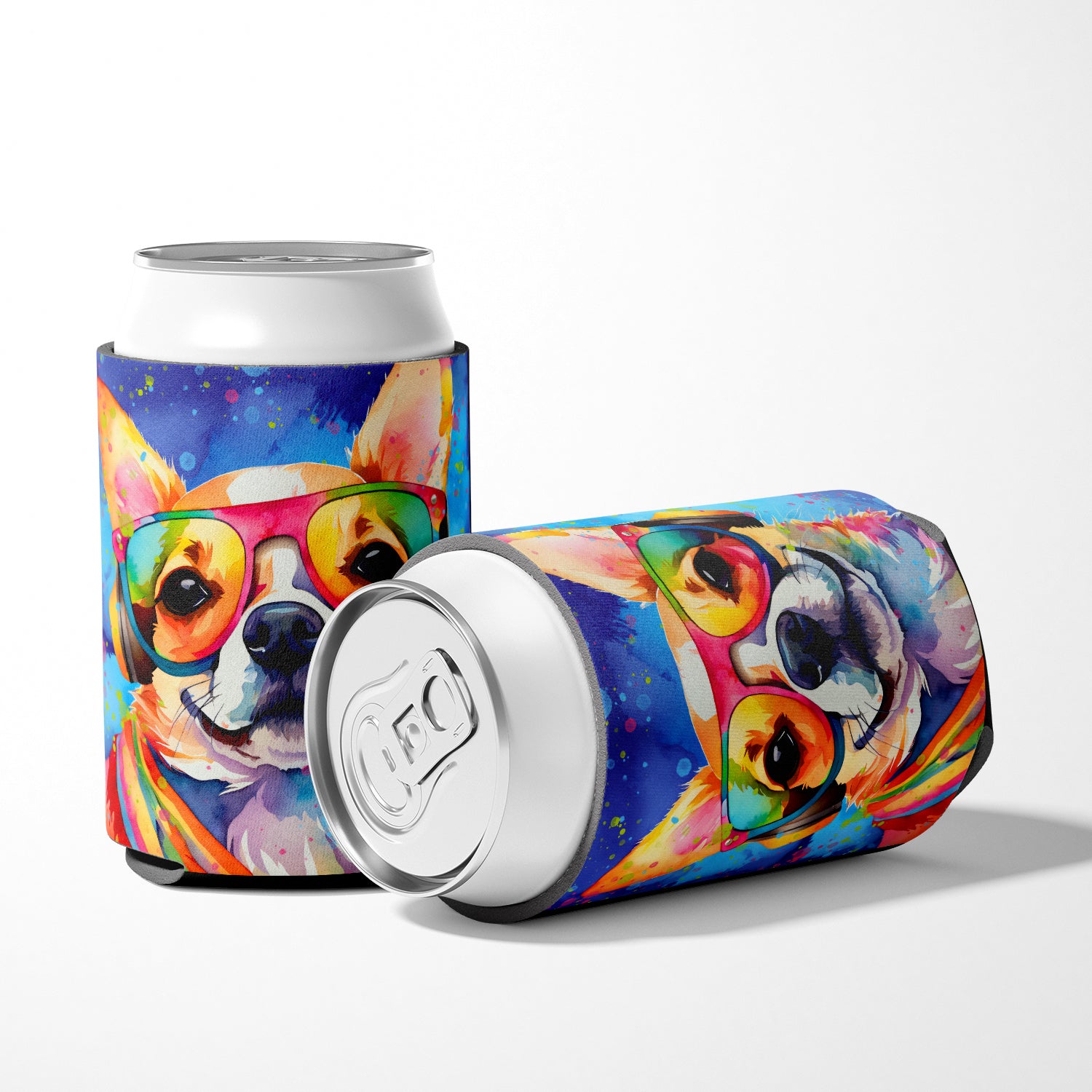 Chihuahua Hippie Dawg Can or Bottle Hugger