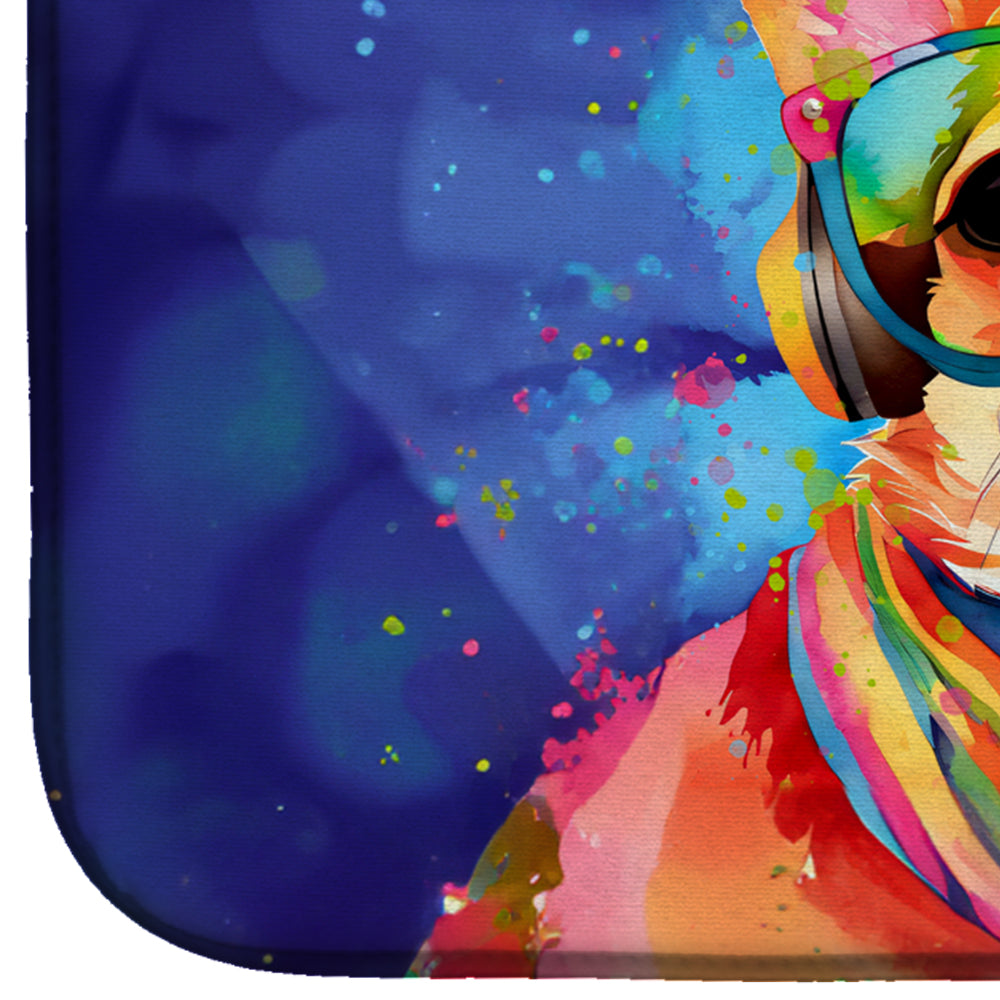 Caroline's Treasures Chihuahua Hippie Dawg Dish Drying Mat
