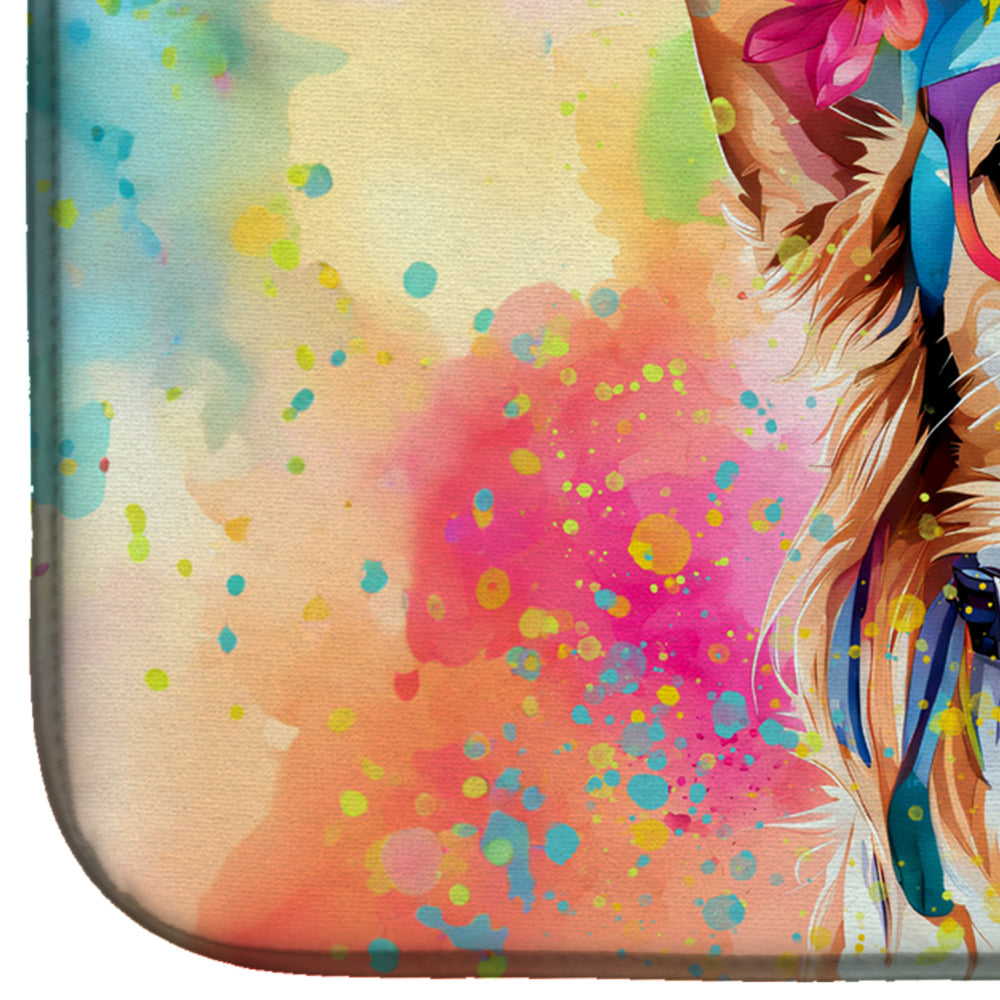 Caroline's Treasures Chihuahua Hippie Dawg Dish Drying Mat