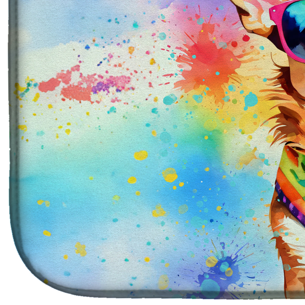 Caroline's Treasures Chihuahua Hippie Dawg Dish Drying Mat