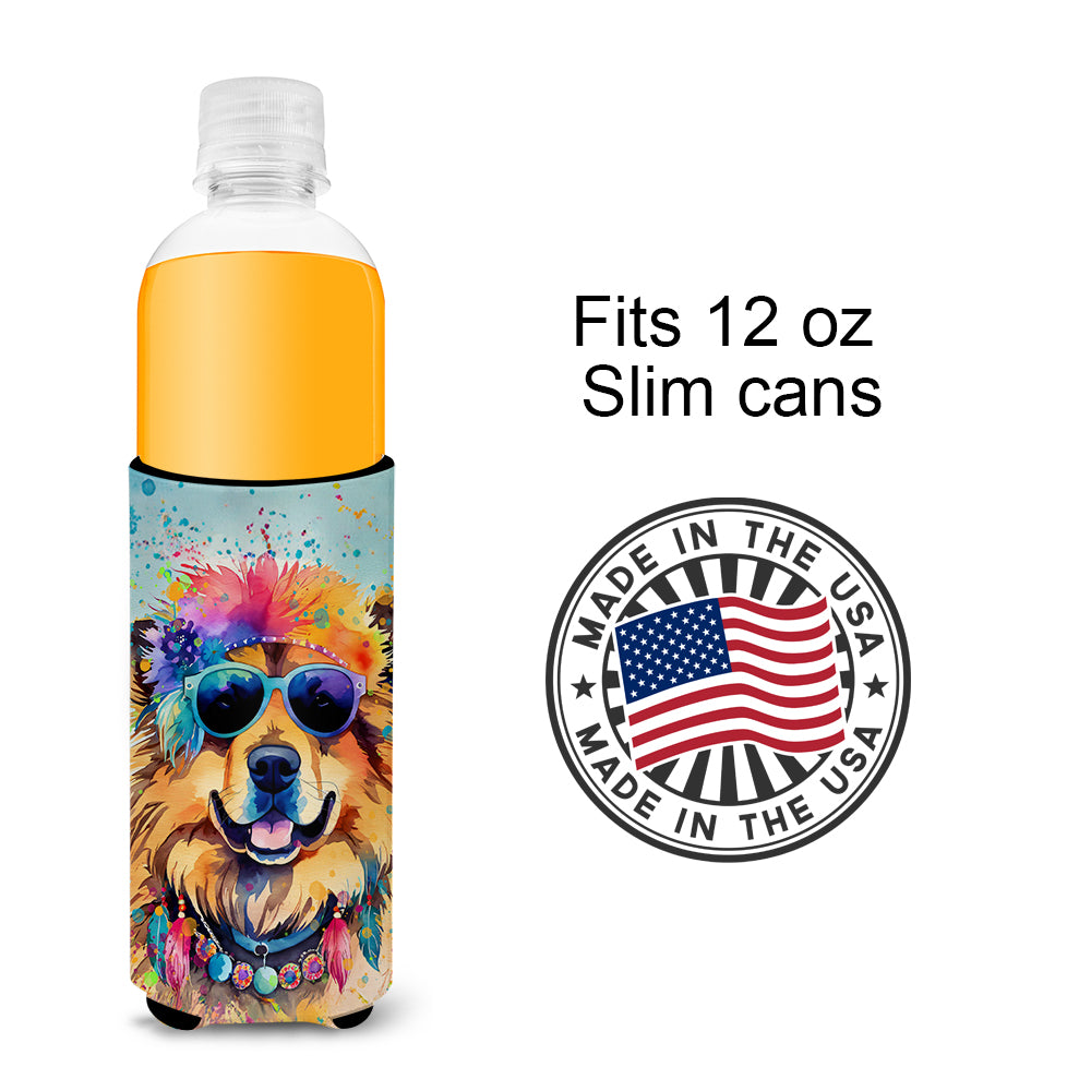 Chow Chow Hippie Dawg Hugger for Ultra Slim Cans