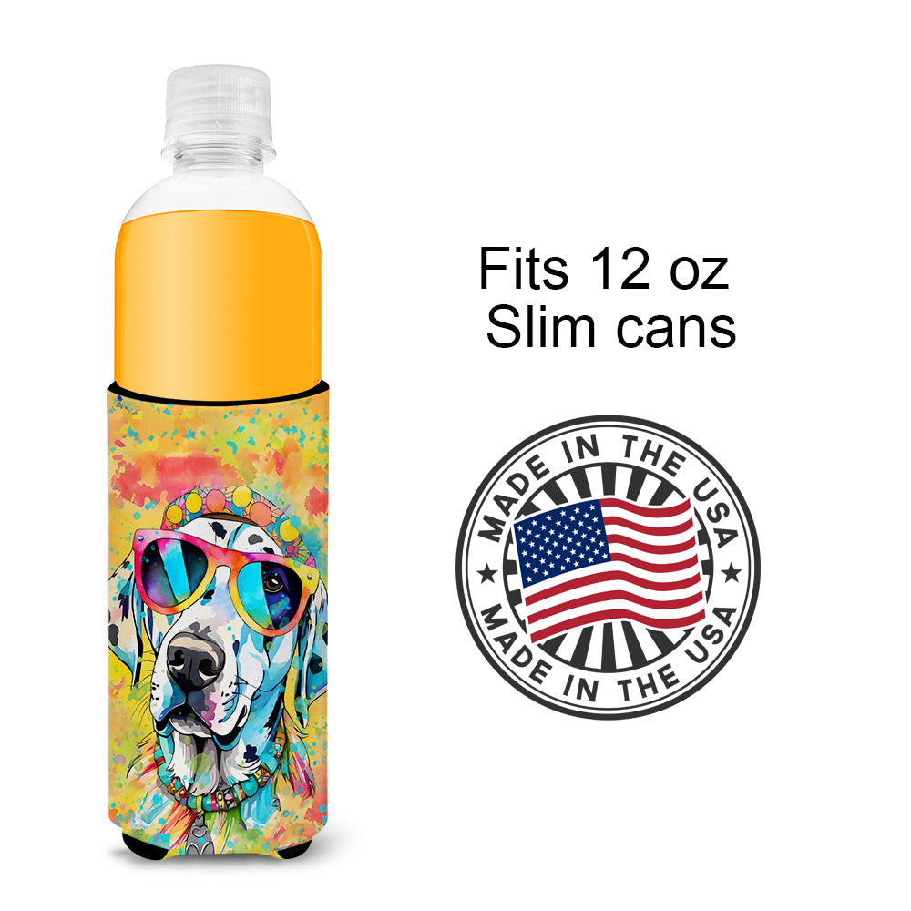 Dalmatian Hippie Dawg Hugger for Ultra Slim Cans