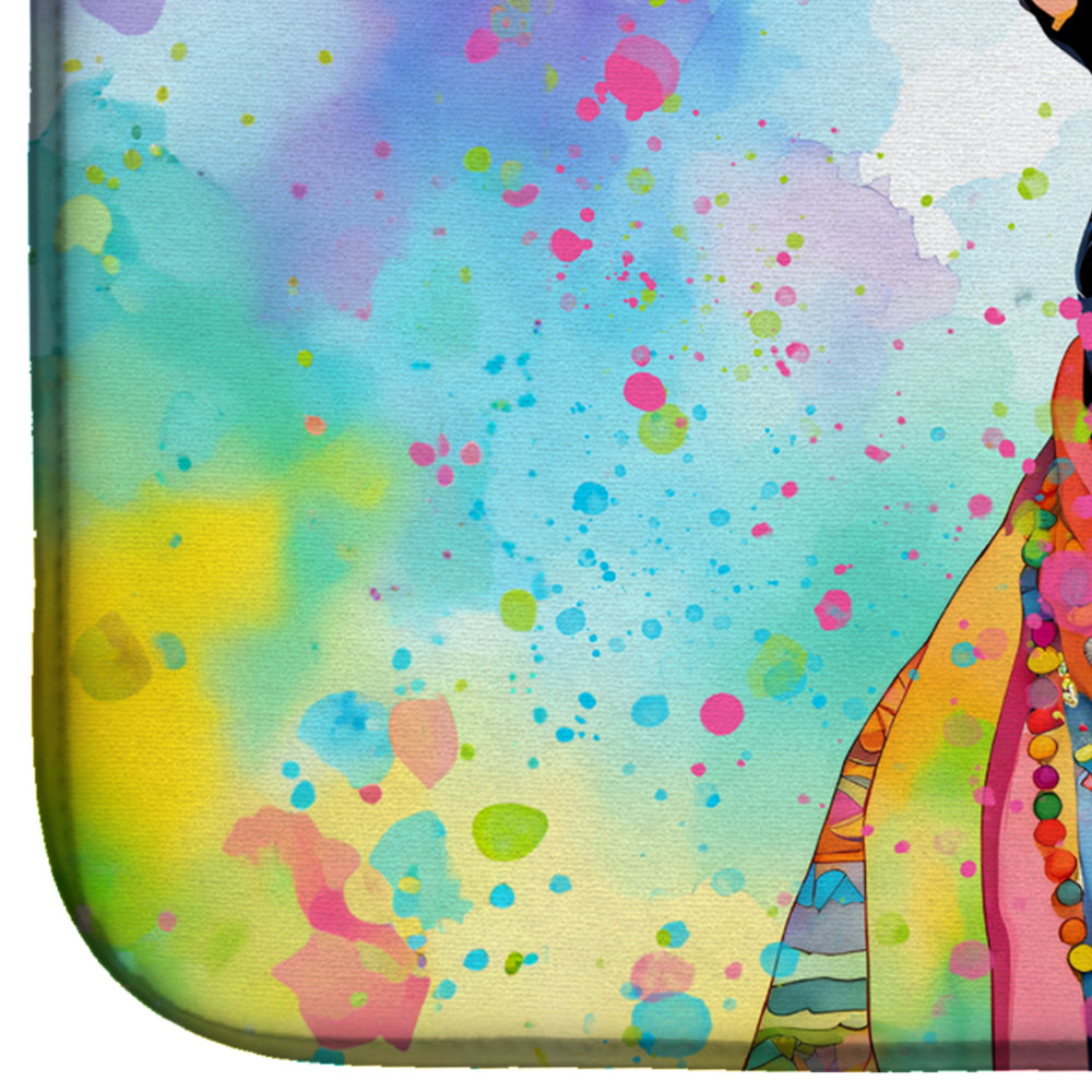 Caroline's Treasures Doberman Pinscher Hippie Dawg Dish Drying Mat