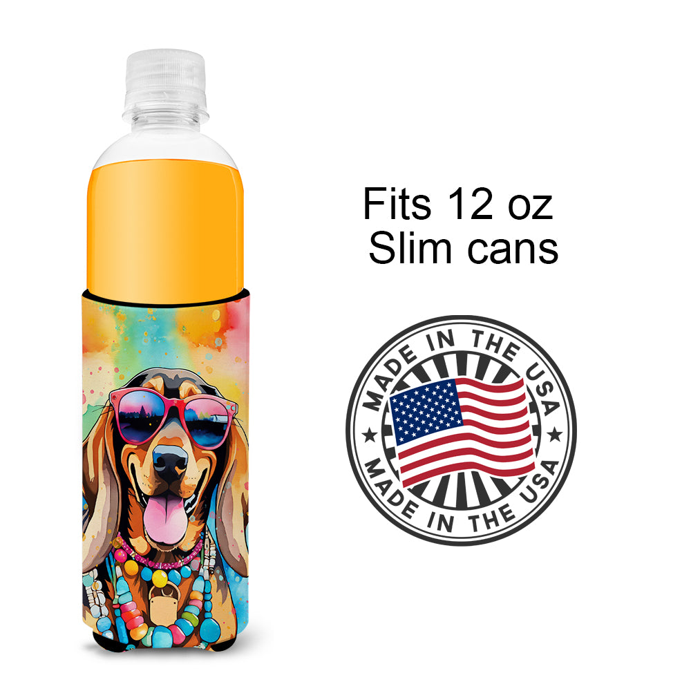 Doberman Pinscher Hippie Dawg Hugger for Ultra Slim Cans