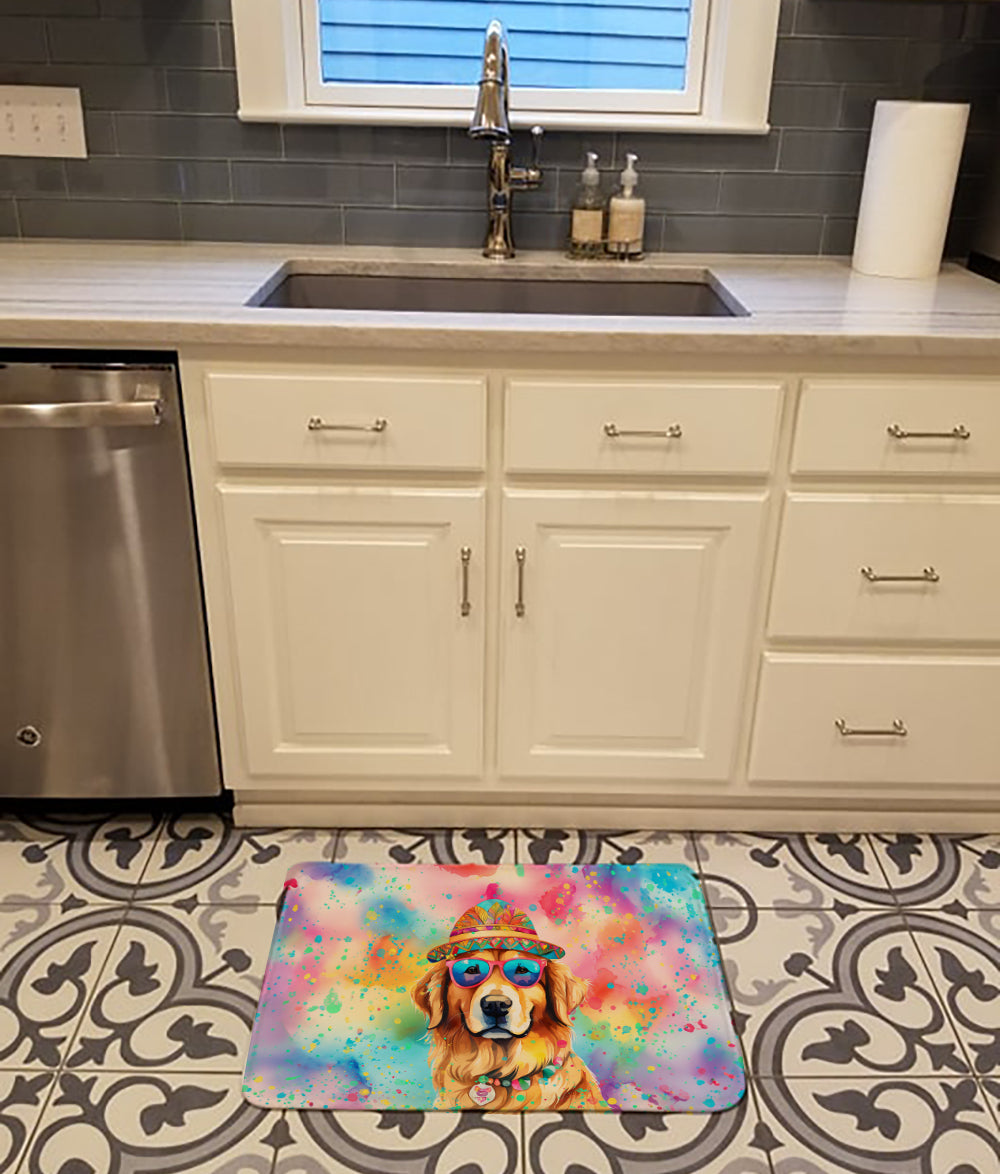 Buy this Golden Retriever Hippie Dawg Memory Foam Kitchen Mat